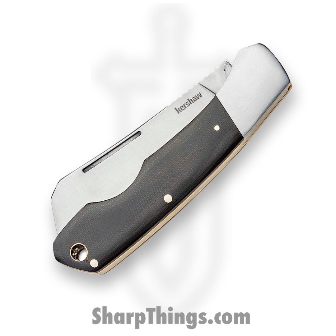 Kershaw - 4384 - Parley - Folding Knife - 7Cr17MoV Satin Cleaver - Micarta, Stainless Steel Bolster - Green - Image 2