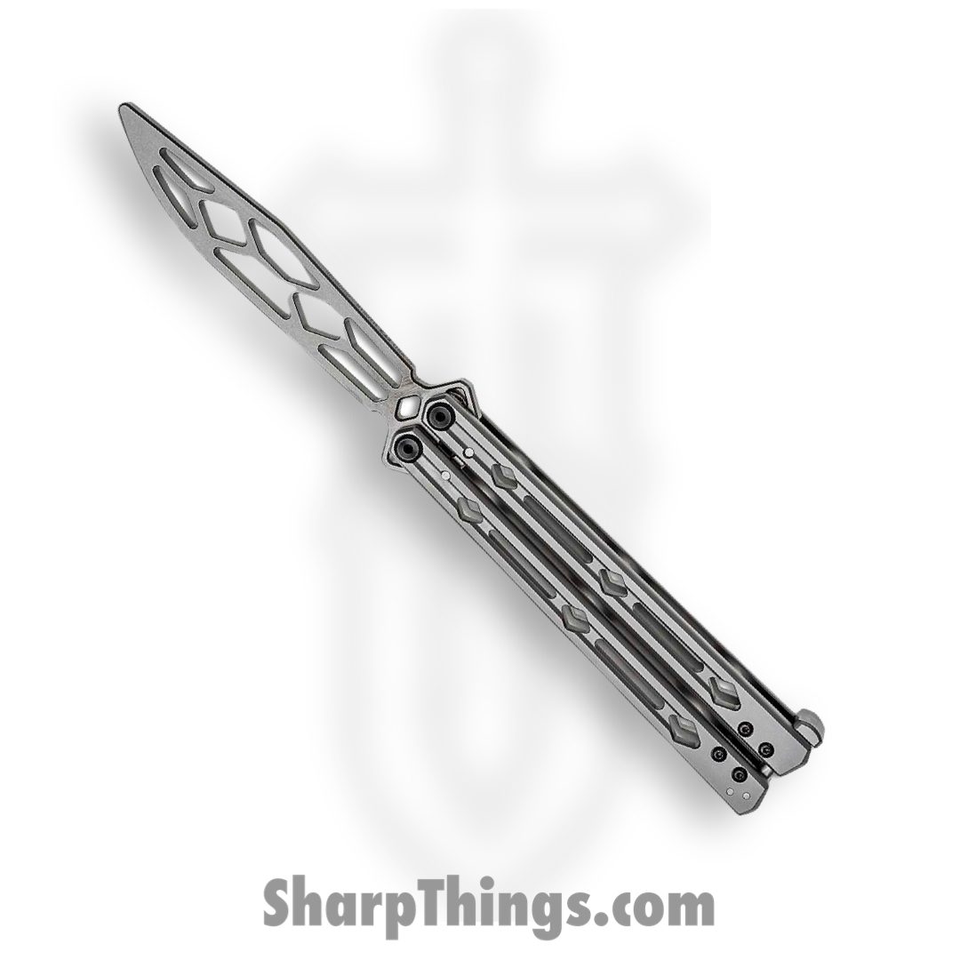 Kershaw - 5150TR - Lucha Trainer - Balisong - Sandvik 14C28N Stonewash Dull Trainer - Bead Blasted Stainless Steel - Silver