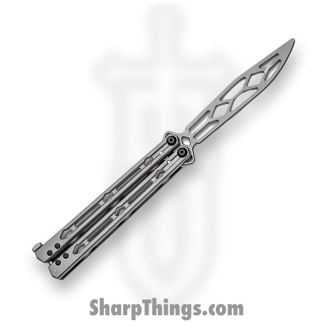 Kershaw - 5150TR - Lucha Trainer - Balisong - Sandvik 14C28N Stonewash Dull Trainer - Bead Blasted Stainless Steel - Silver - Image 2