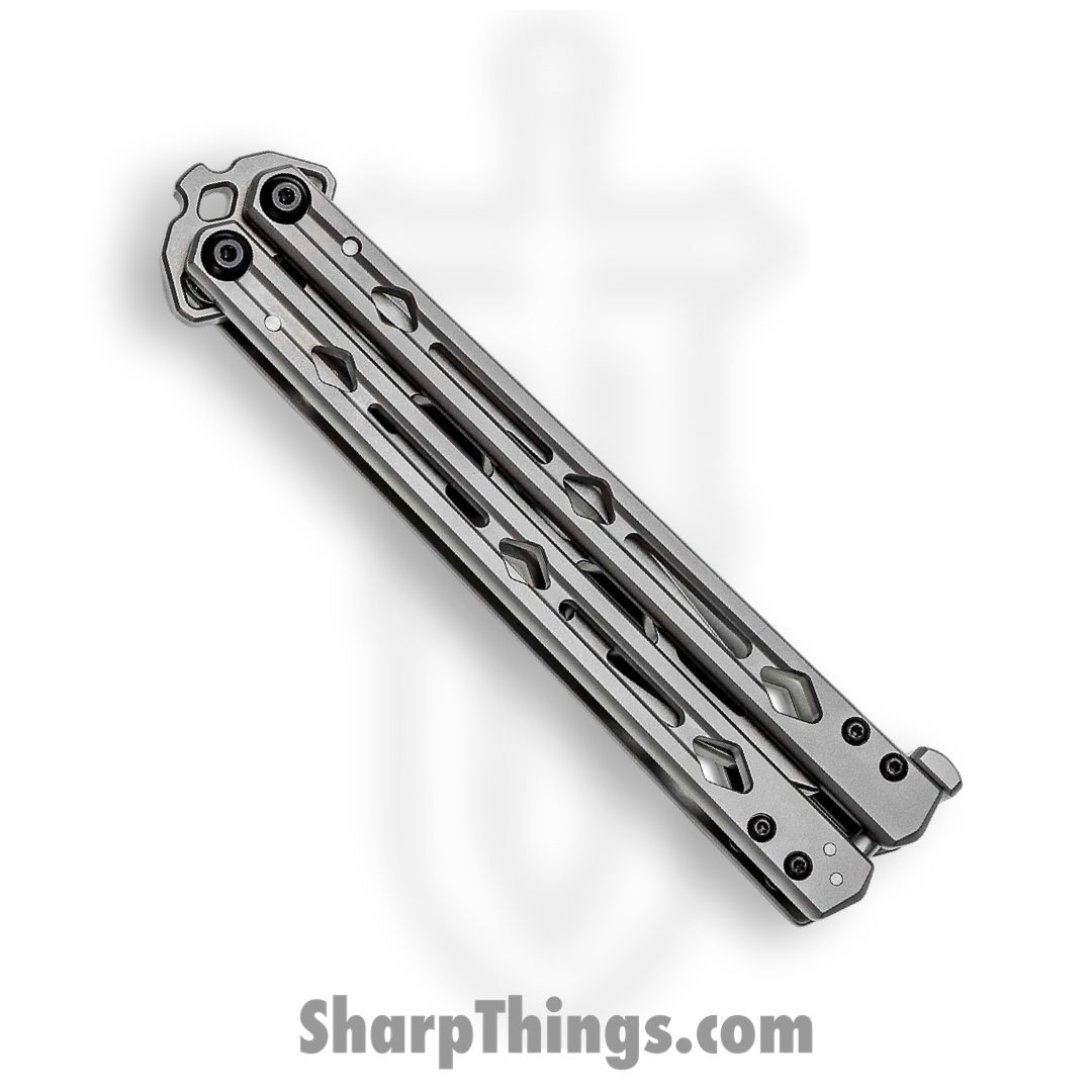 Kershaw - 5150TR - Lucha Trainer - Balisong - Sandvik 14C28N Stonewash Dull Trainer - Bead Blasted Stainless Steel - Silver - Image 3