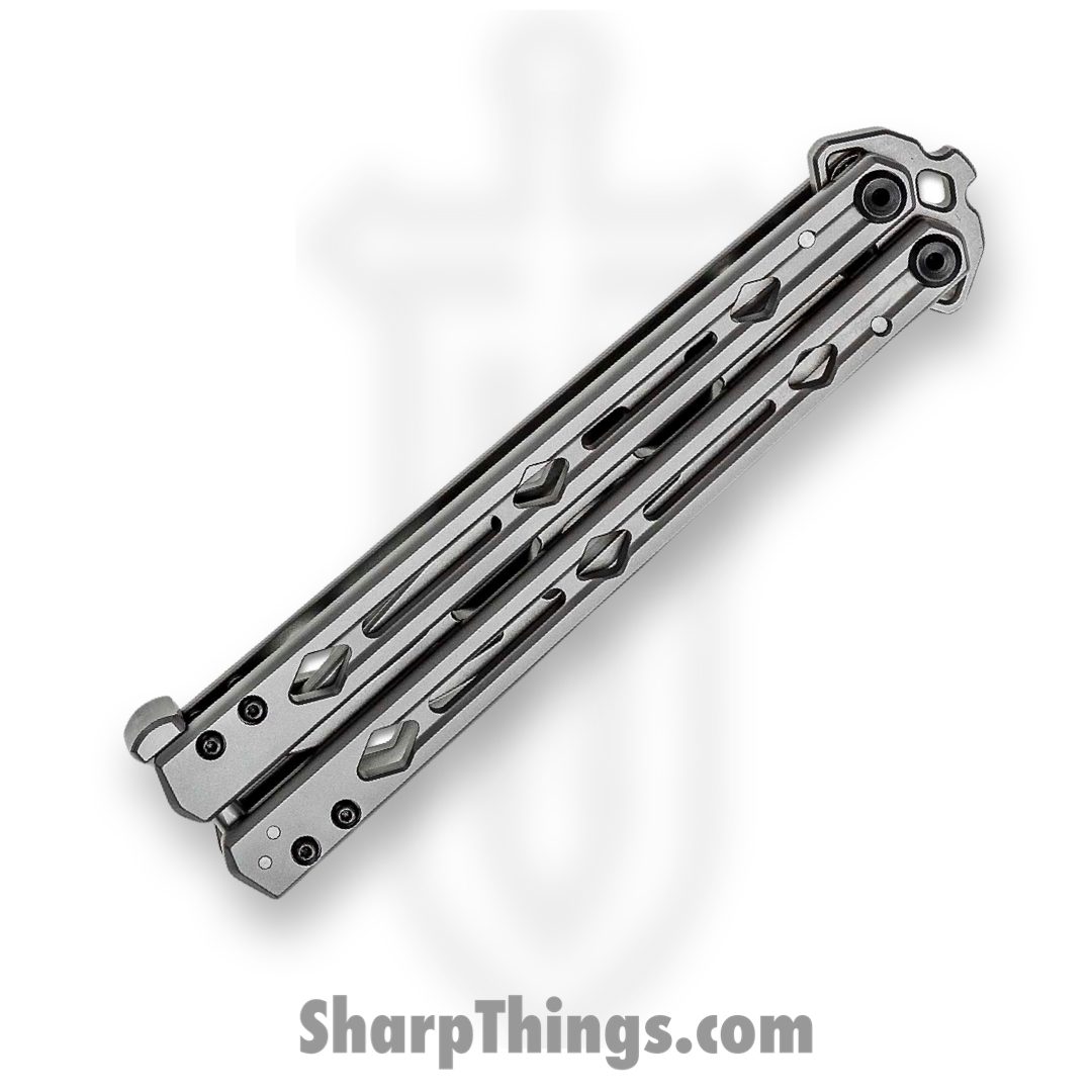 Kershaw - 5150TR - Lucha Trainer - Balisong - Sandvik 14C28N Stonewash Dull Trainer - Bead Blasted Stainless Steel - Silver - Image 4