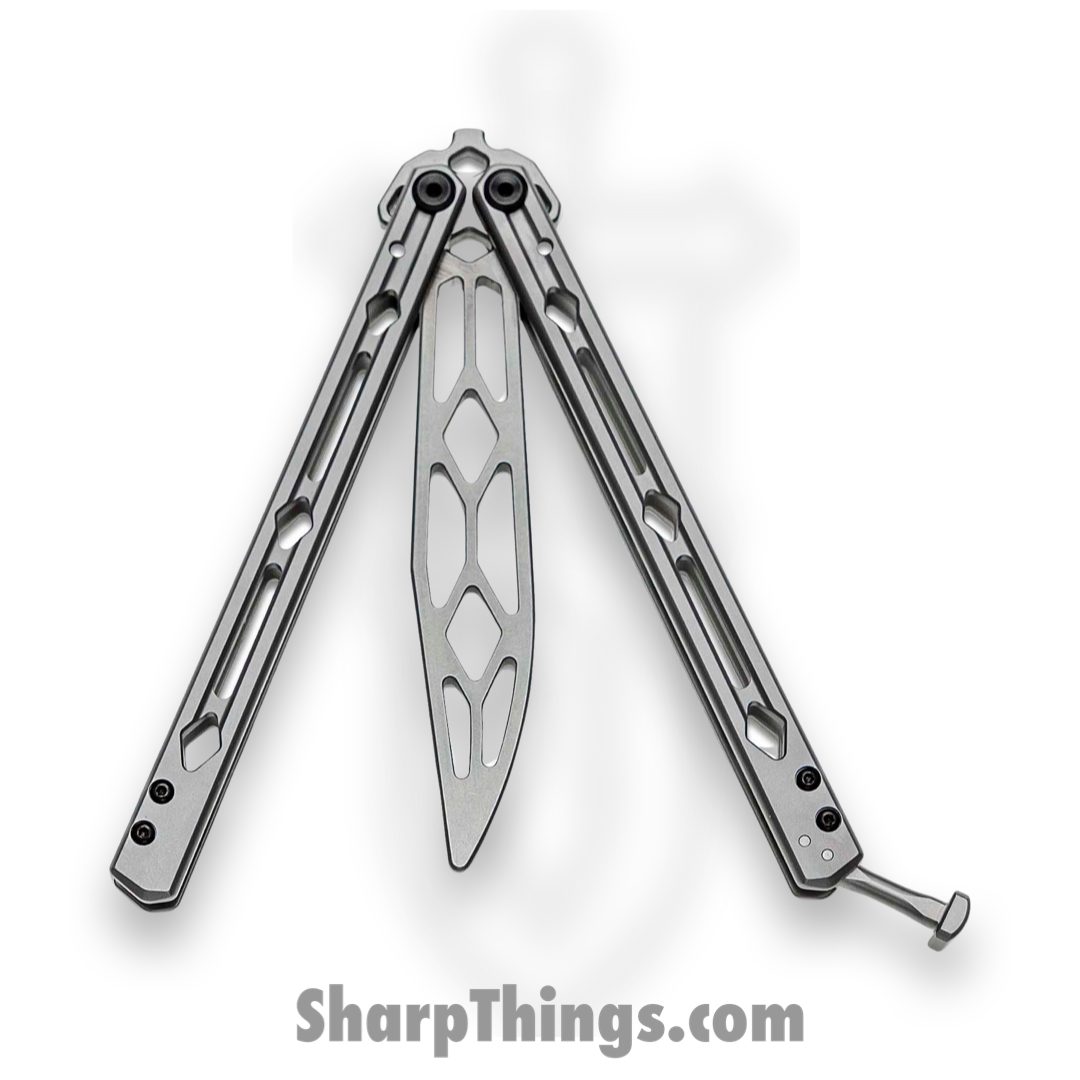 Kershaw - 5150TR - Lucha Trainer - Balisong - Sandvik 14C28N Stonewash Dull Trainer - Bead Blasted Stainless Steel - Silver - Image 5