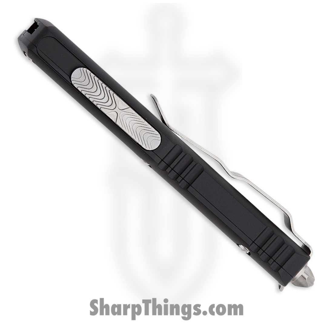 Microtech - 719W-10S - UTX-85 - OTF Auto - Stonewash Warhound - 6061-T6 Aluminum - Black - Image 5