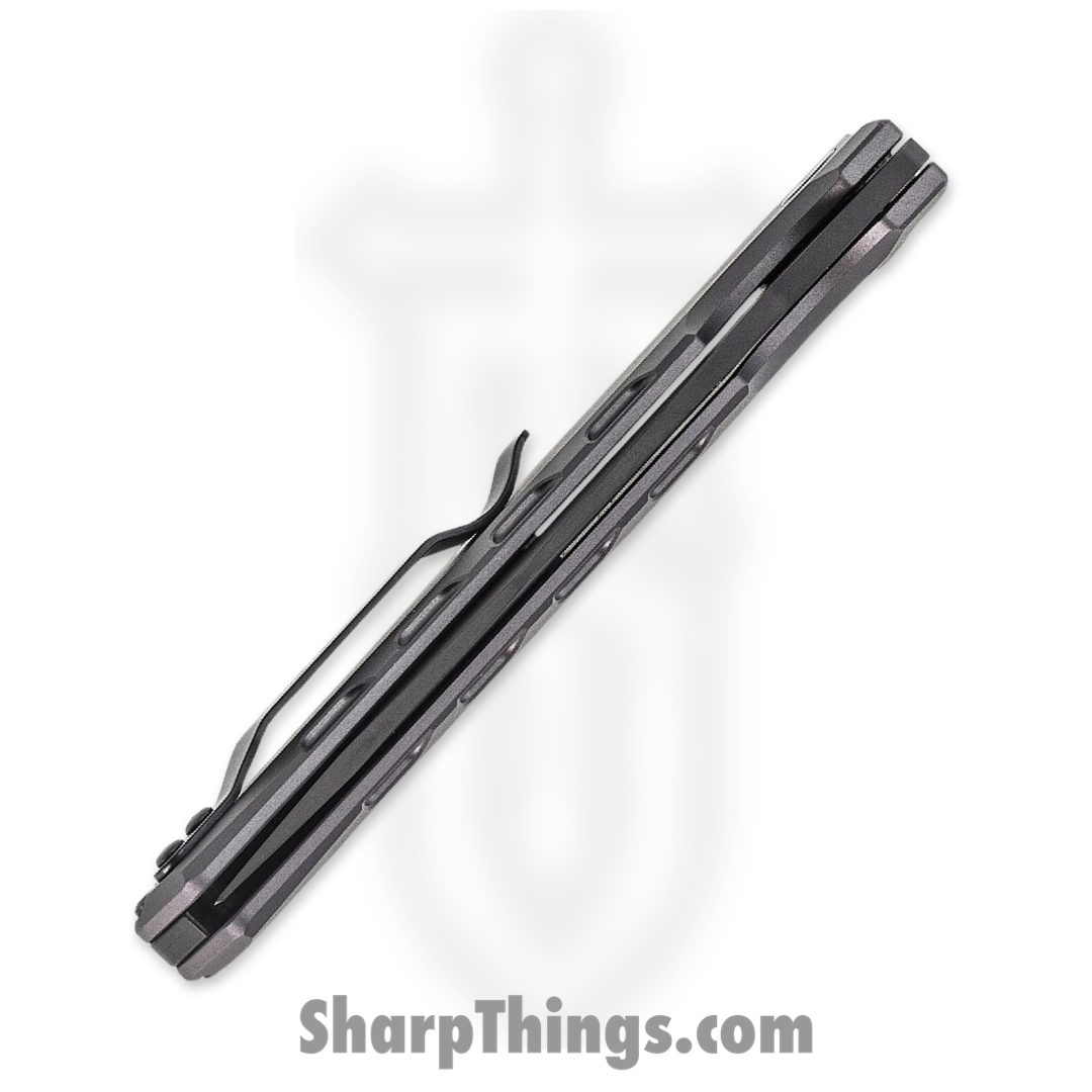 Kershaw - 7900GRYBLK - Launch 7 - Automatic Knife - CPM 154 Cerakote Drop Point - 6061-T6 aluminum - Gray - Image 4
