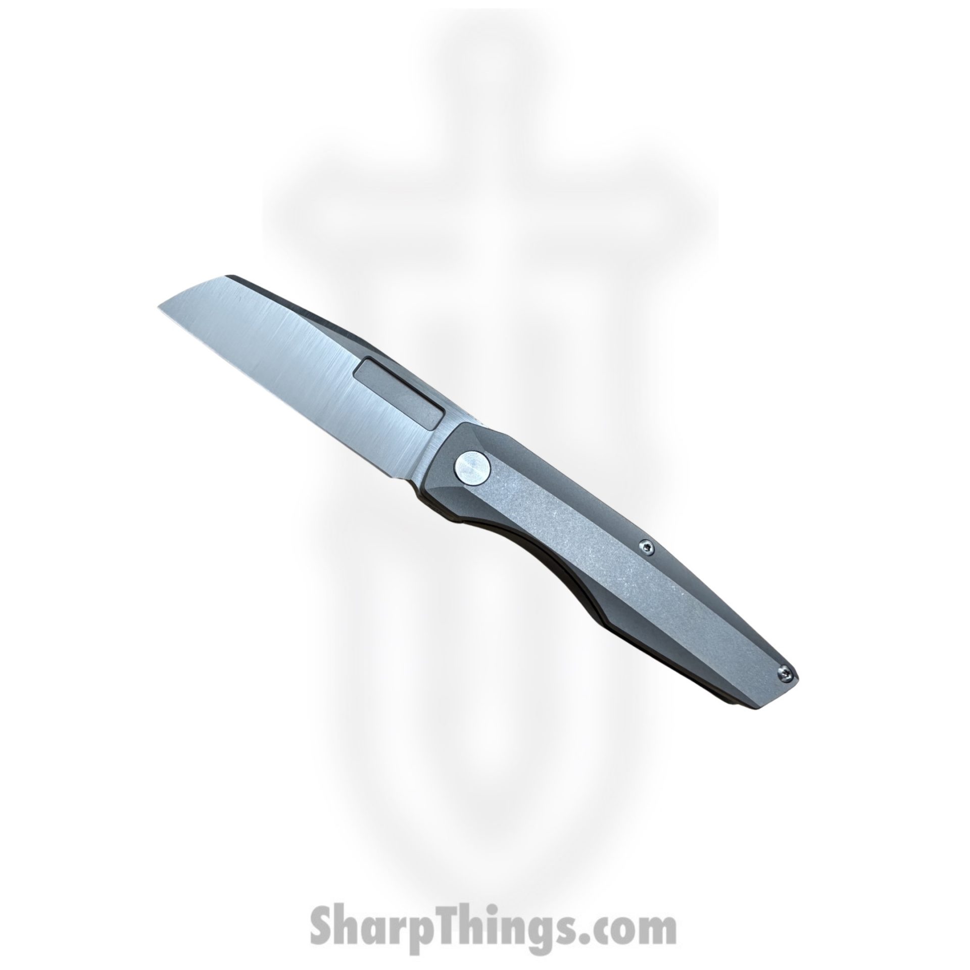 Vero Engineering - V-VAMFL-BSS$-FK-0225-S - Axon Mini Frame Lock - Folding Knife - Belt Satin M390 - Titanium - Stonewash