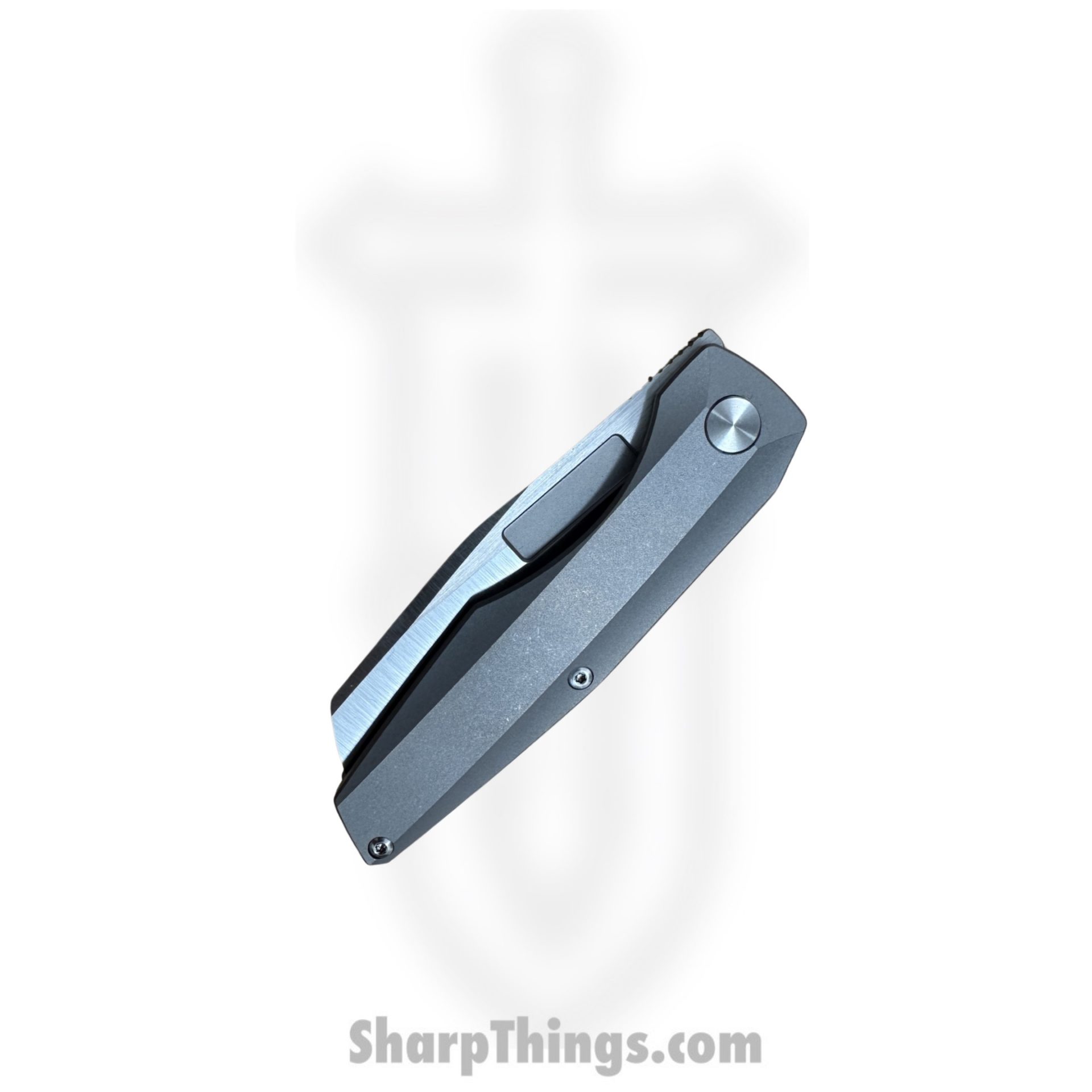 Vero Engineering - V-VAMFL-BSS$-FK-0225-S - Axon Mini Frame Lock - Folding Knife - Belt Satin M390 - Titanium - Stonewash - Image 3
