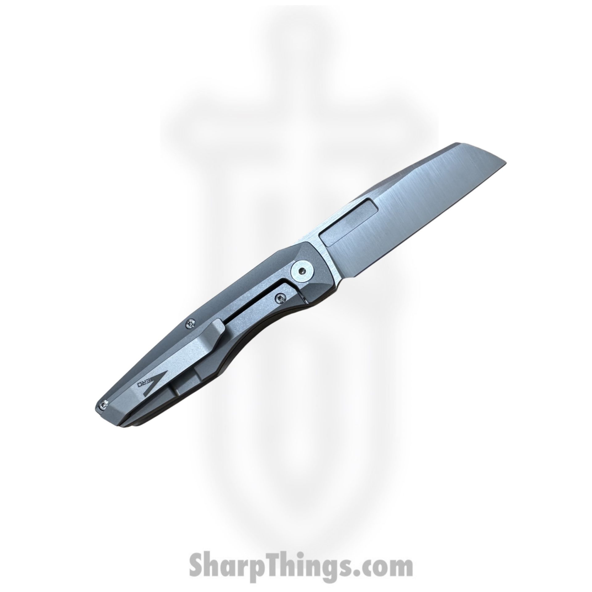 Vero Engineering - V-VAMFL-BSS$-FK-0225-S - Axon Mini Frame Lock - Folding Knife - Belt Satin M390 - Titanium - Stonewash - Image 2