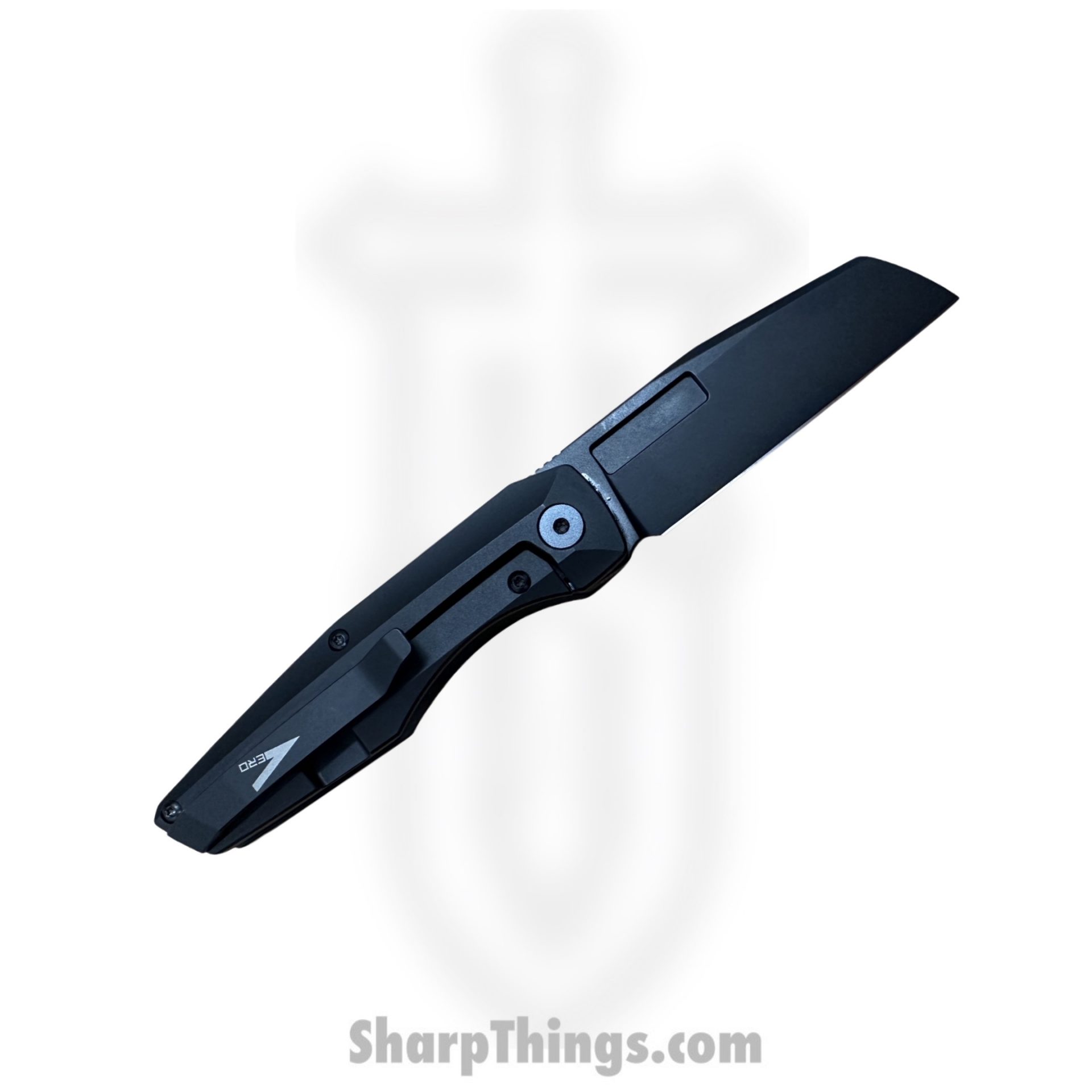 Vero Engineering - V-VAFL-DD$-FK-0047-S - Axon Mini Frame Lock - Folding Knife - DLC M390 Sheepsfoot - DLC Titanium - Black - Image 4