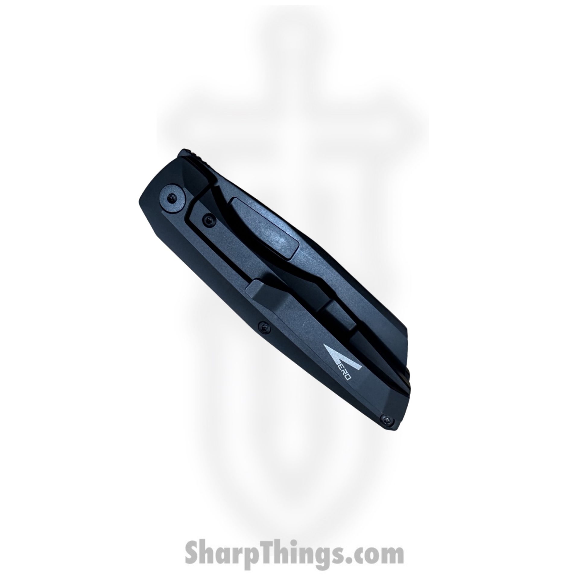 Vero Engineering - V-VAFL-DD$-FK-0047-S - Axon Mini Frame Lock - Folding Knife - DLC M390 Sheepsfoot - DLC Titanium - Black - Image 3