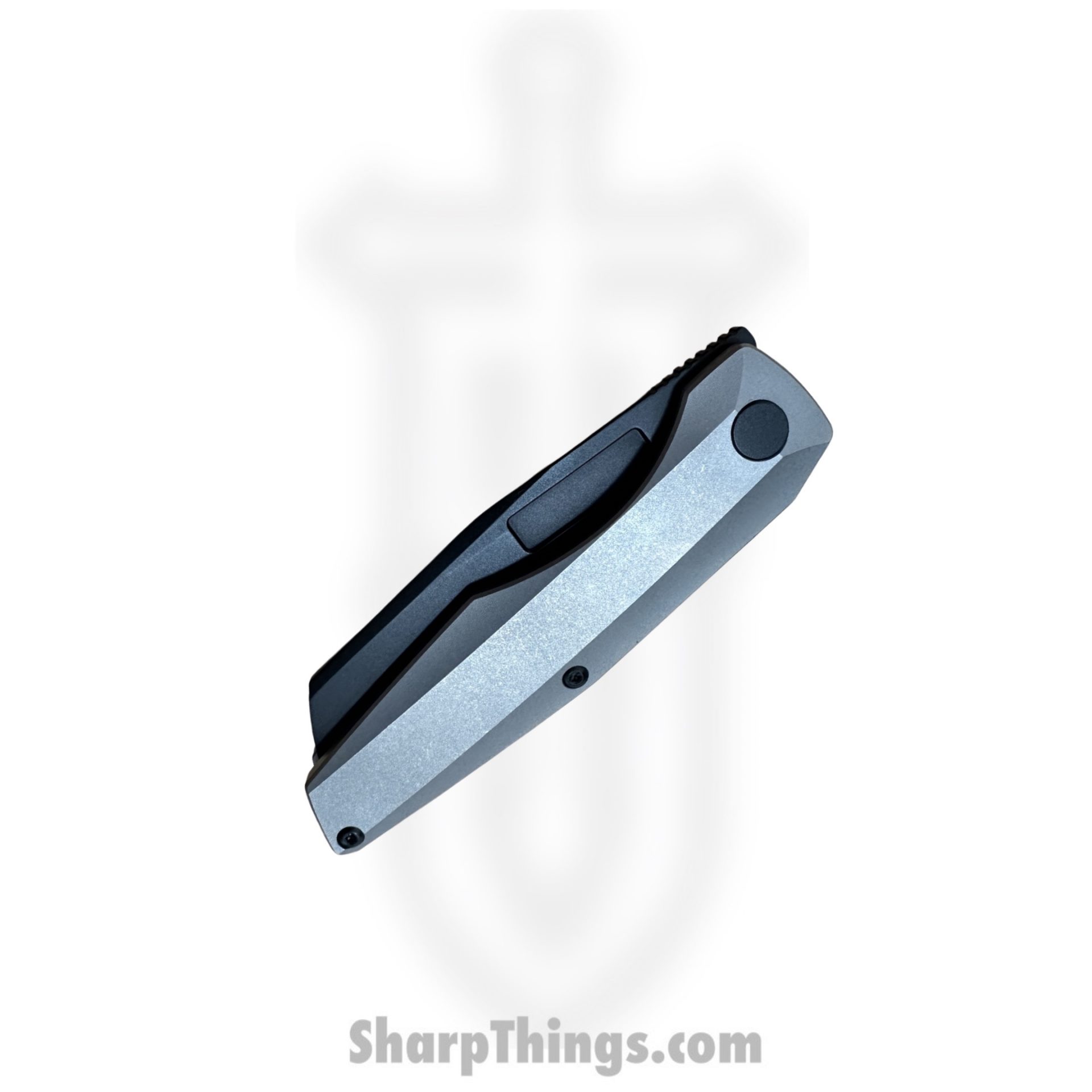 Vero Engineering - V-VAMFL-DS$-FK-0229-S - Axon Mini Frame Lock - Folding Knife - DLC M390 Sheepsfoot - Titanium - Stonewash - Image 3