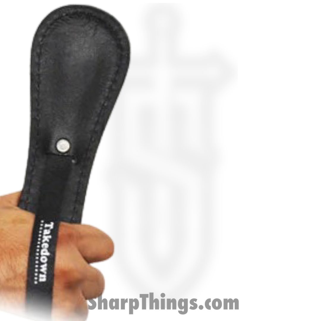Takedown - BLS-8-BK - 8 Inch Slapper (Slap Jack) - Leather - Black - Image 3
