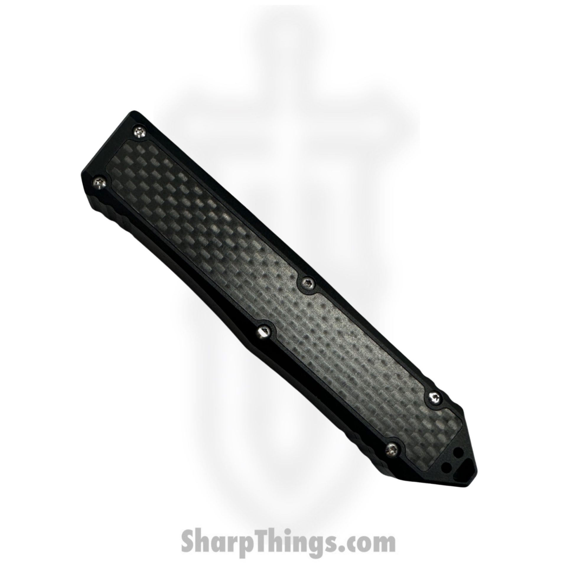 TakCom - BarracudaWDLC - Barracuda - OTF Auto - D2 DLC Wharncliffe - 6061 T6 w CF inlay - Black - Image 3
