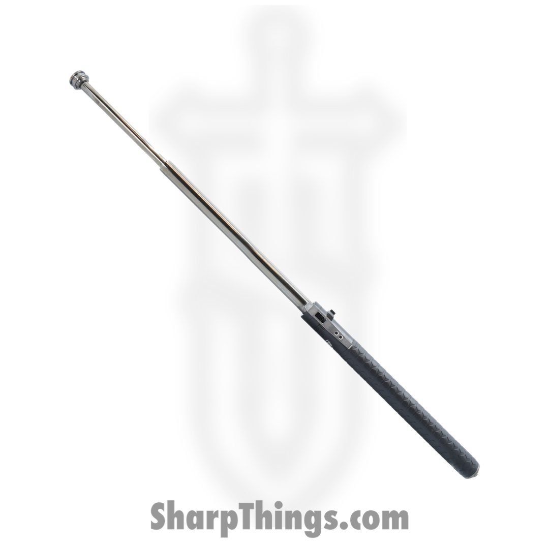 Police Force Tactical - CEP01042 - Expandable Baton Automatic - Aluminum Alloy - Rubber Grip - Black