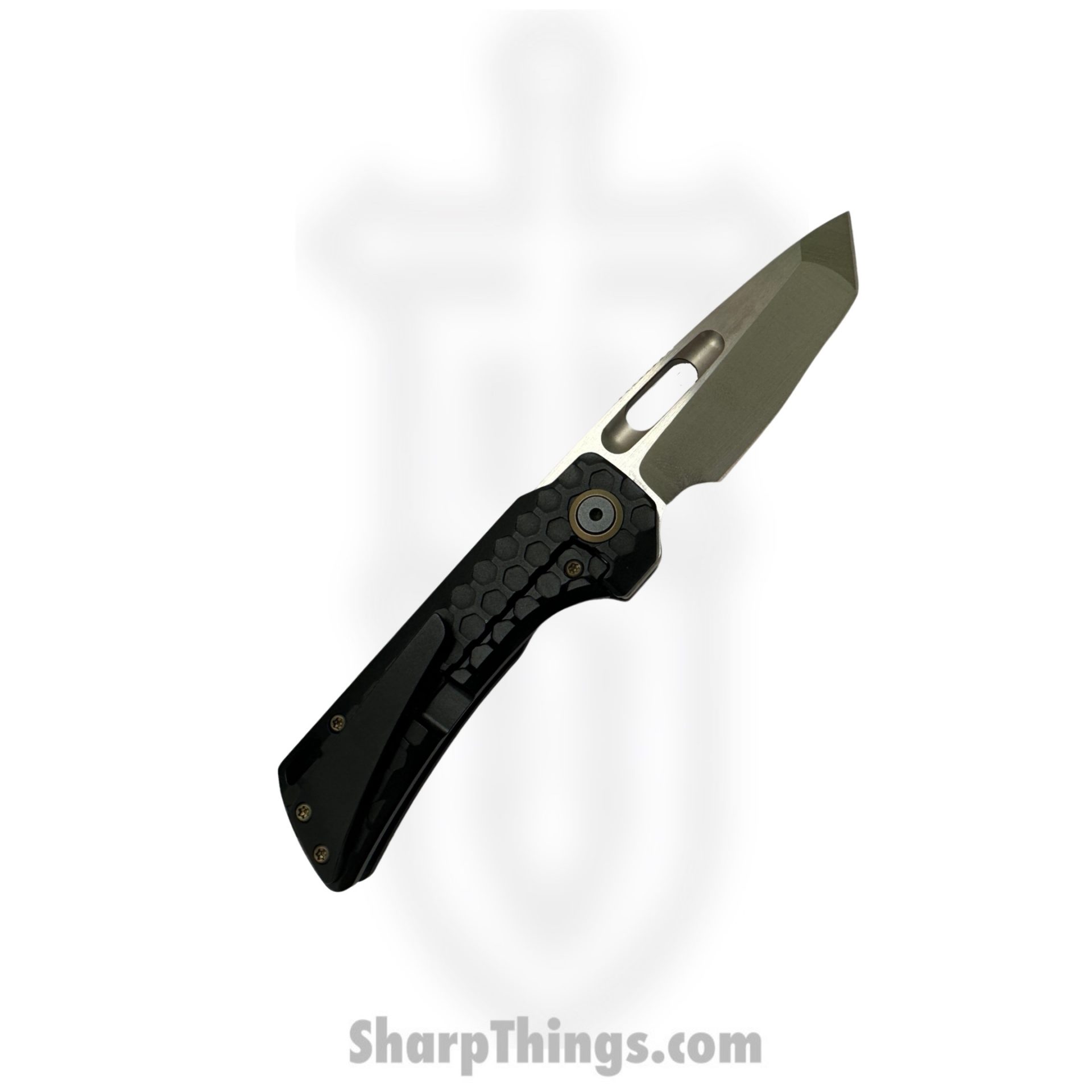 EMPEDC - EMPNymT2HcBZ - Nymble T2 - Folding Knife - Satin Elmax Tanto - Titanium Honeycomb - Bronze - Image 4