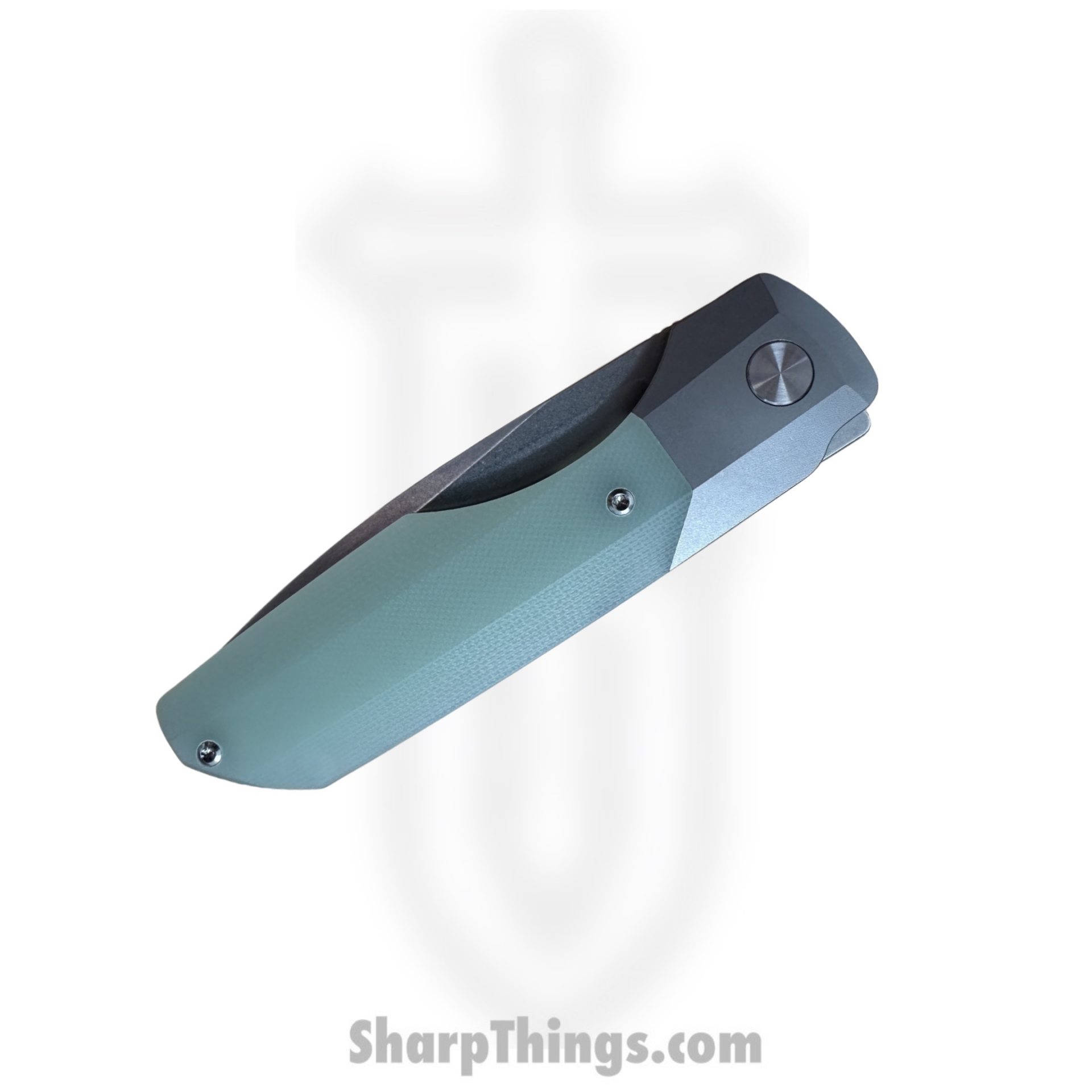 Vero Engineering - V-VSXL-SW-JD - Synapse XL - Folding Knife - Stonewash M390 Drop Point - G10 - Jade - Image 2