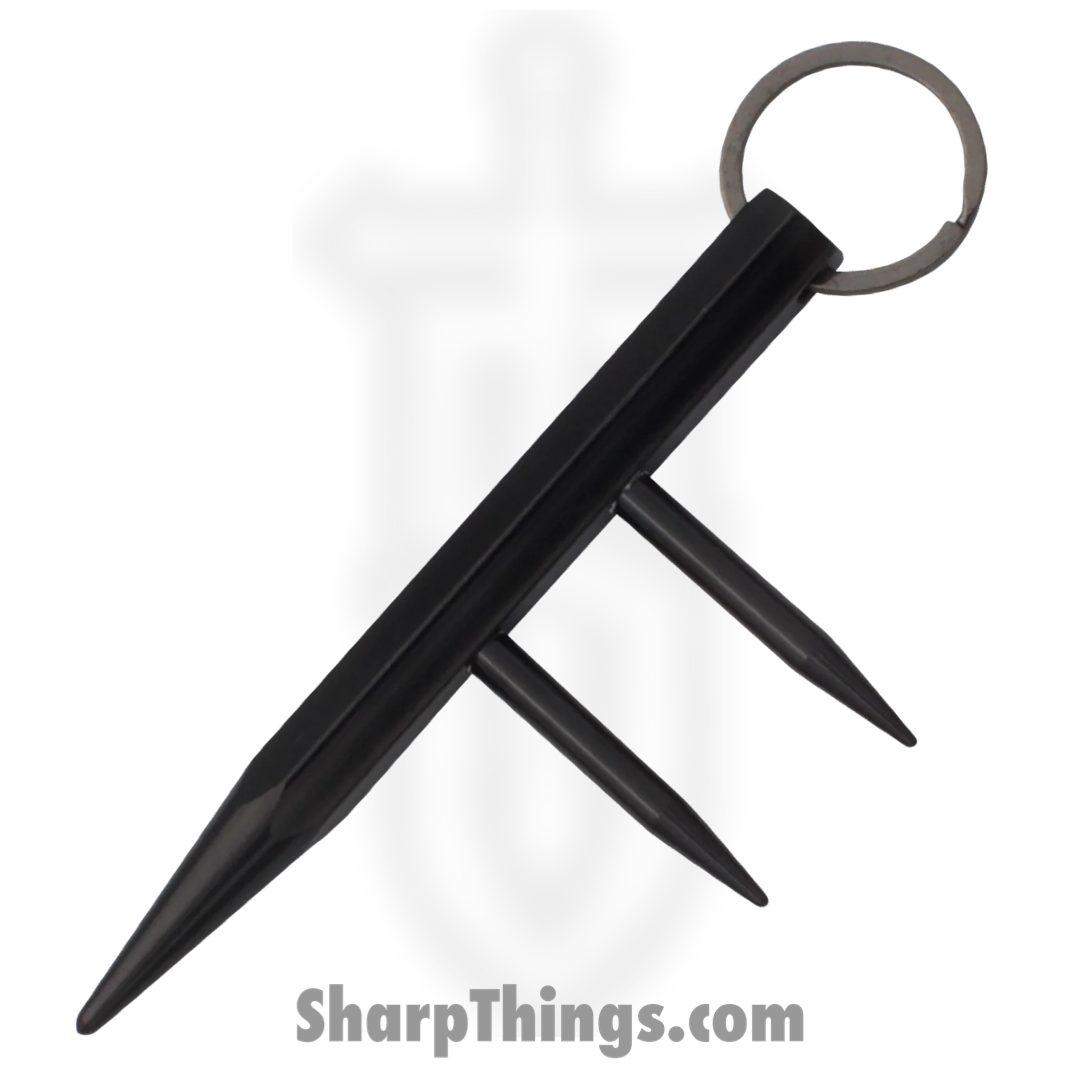 Panex - P-15946-BK - Fancy Defense Dealer Two Prong Kubotan - Aircraft Aluminum - Black - Image 2