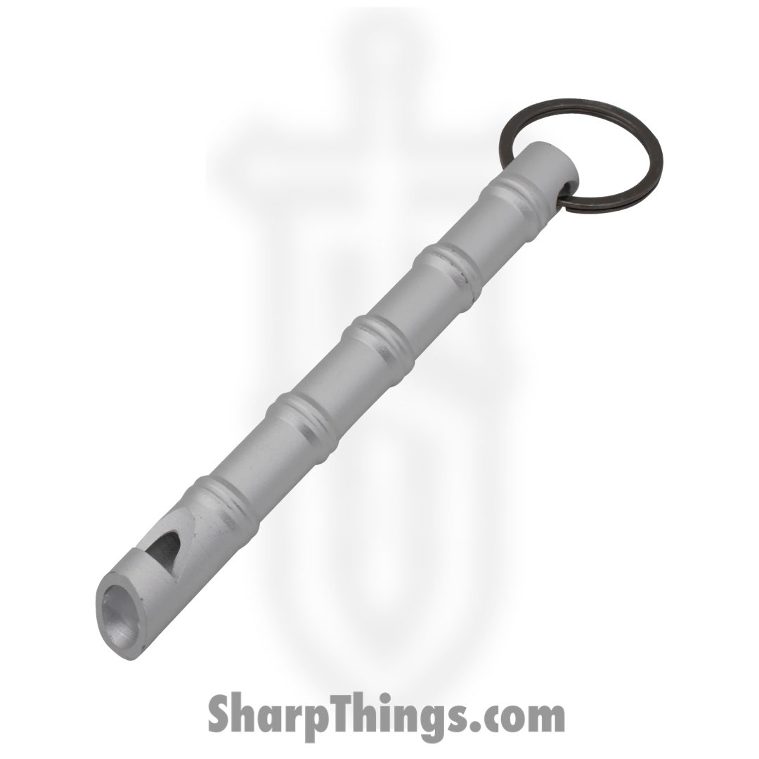 Panex - P-15960-SL - Self Defense Keychain Emergency Whistle Kubotan - Aircraft Aluminum - Silver - Image 2