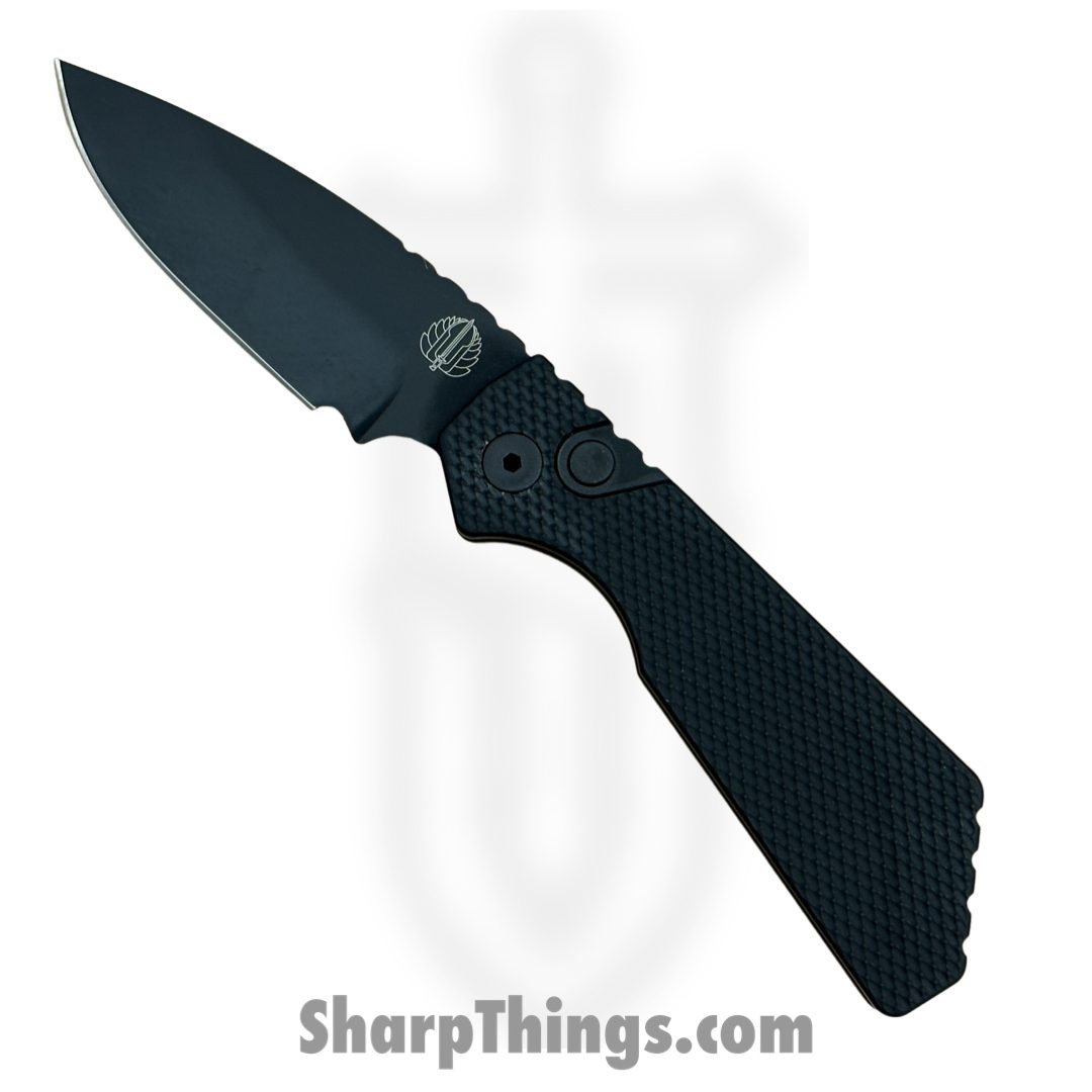 ProTech - 207 - Strider PT+ - Automatic Knife - Magnacut DLC Drop Point - 6061-T6 Aluminum - Black