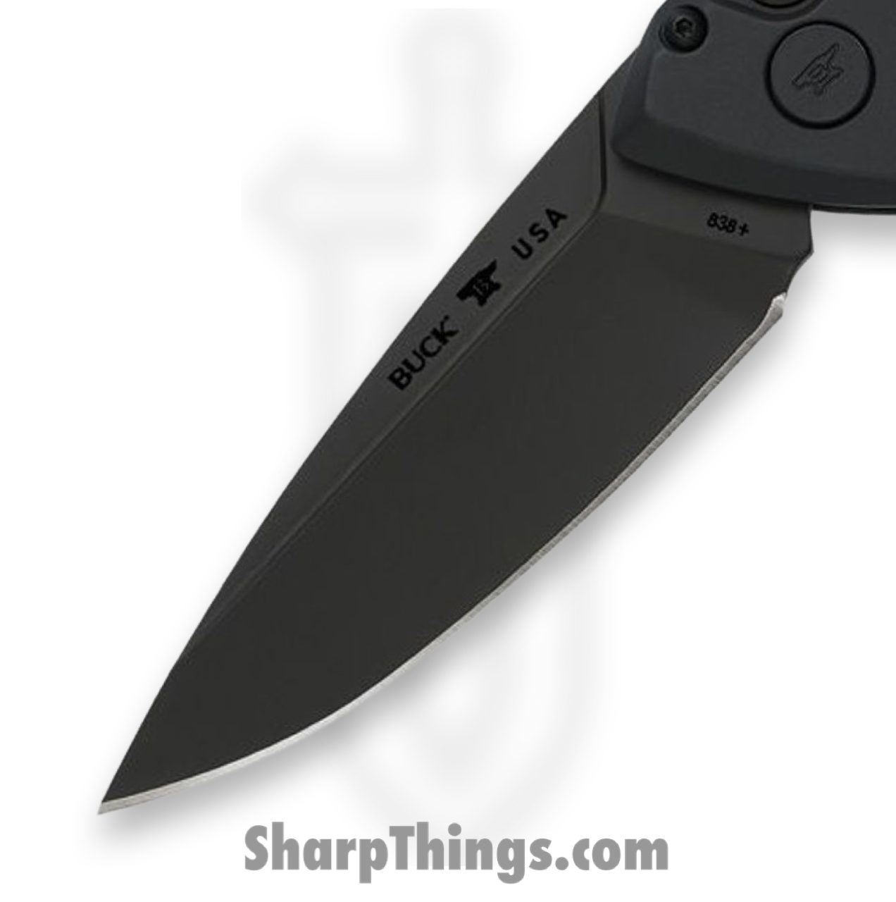 Buck - BU838BKS - Deploy Blackout - Automatic Knife - S35VN Coated Drop Point - Aluminum - Black - Image 2