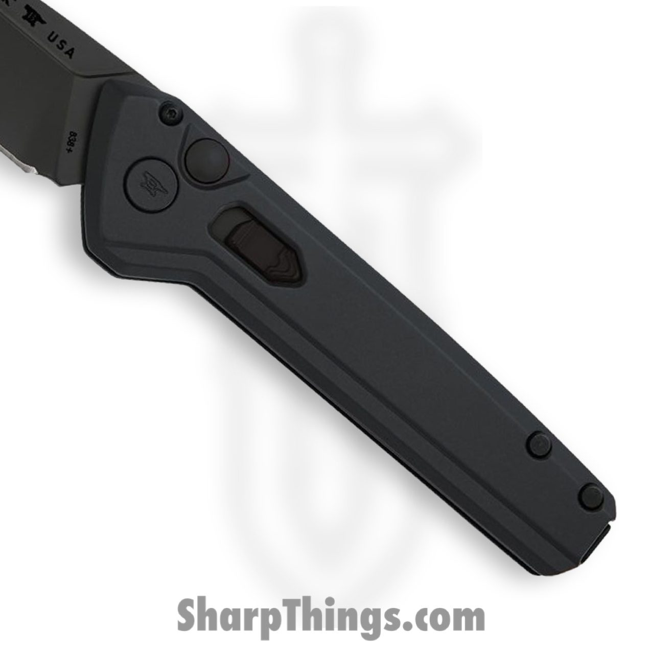 Buck - BU838BKS - Deploy Blackout - Automatic Knife - S35VN Coated Drop Point - Aluminum - Black - Image 3