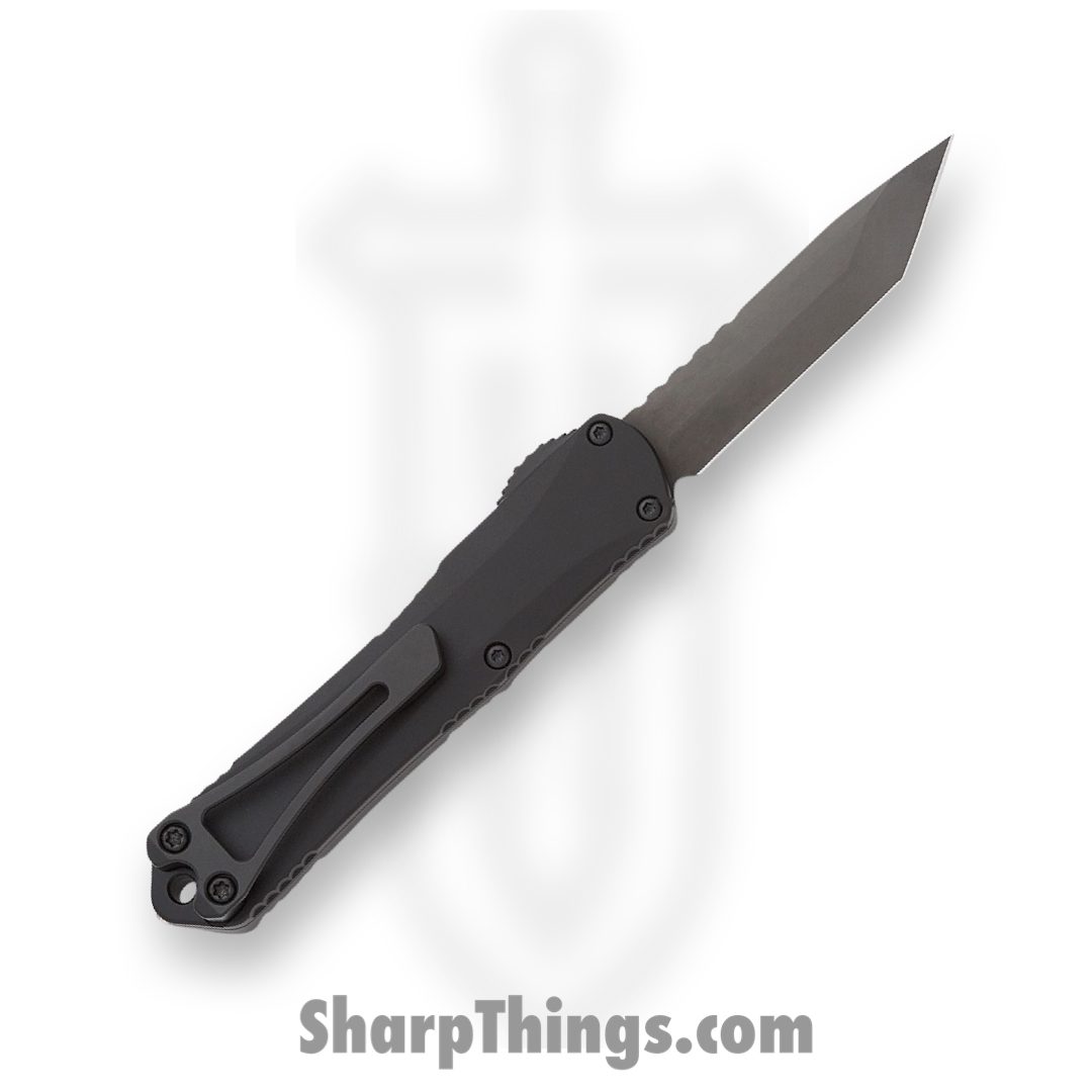 Heretic Knives - H023-6A-T - Manticore S - OTF Auto - Elmax Coated Tanto - Camo Carbon Fiber - Purple/Black - Image 2