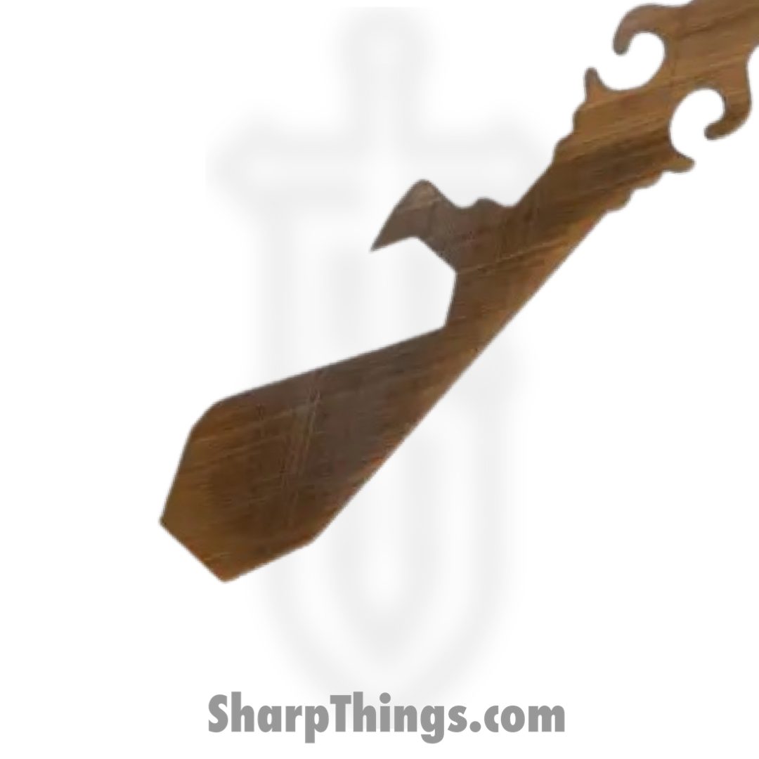 Chaves Knives - KEY/TL/BTI/CH - Skeleton Key Tool Prybar - Titanium Crosshatch - Bronze - Image 4