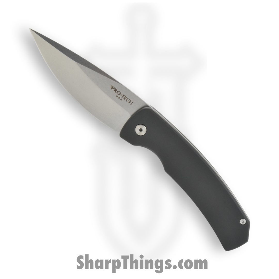 ProTech - M2601 - Magic 2 - Automatic Knife - 154cm Stonewash Drop Point - 6061-T6 Aluminum - Black