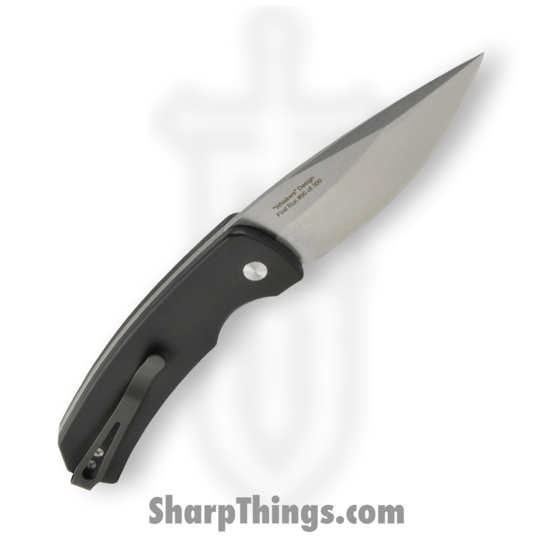 ProTech - M2601 - Magic 2 - Automatic Knife - 154cm Stonewash Drop Point - 6061-T6 Aluminum - Black - Image 2