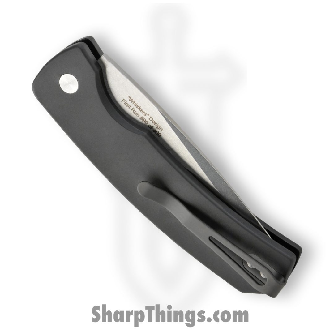 ProTech - M2601 - Magic 2 - Automatic Knife - 154cm Stonewash Drop Point - 6061-T6 Aluminum - Black - Image 3