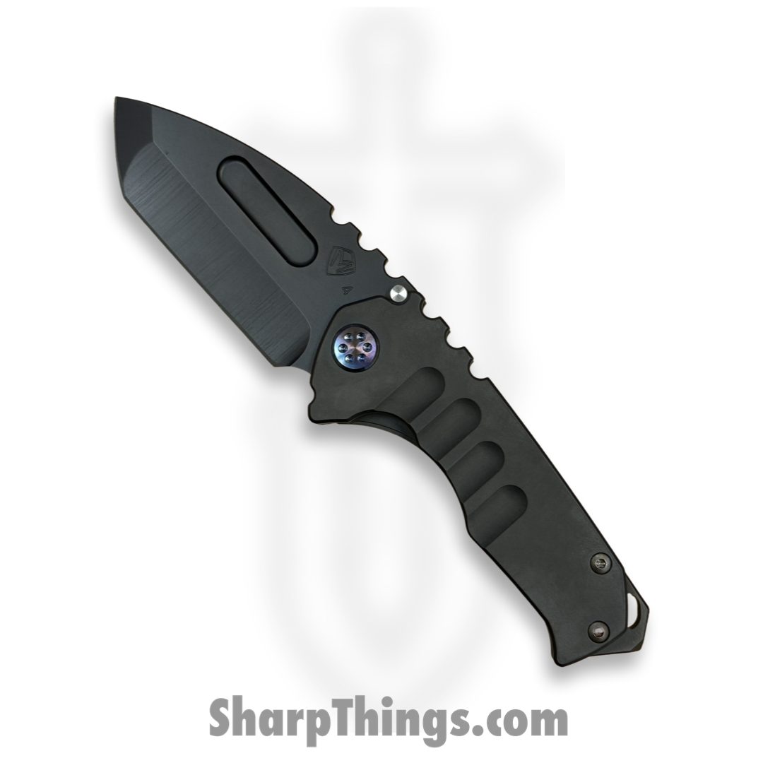 Medford Knife and Tool - MK0294PT-30PV-TFCF-BP - Genesis "T" - Folding Knife - S45VN PVD Tanto - PVD - Black