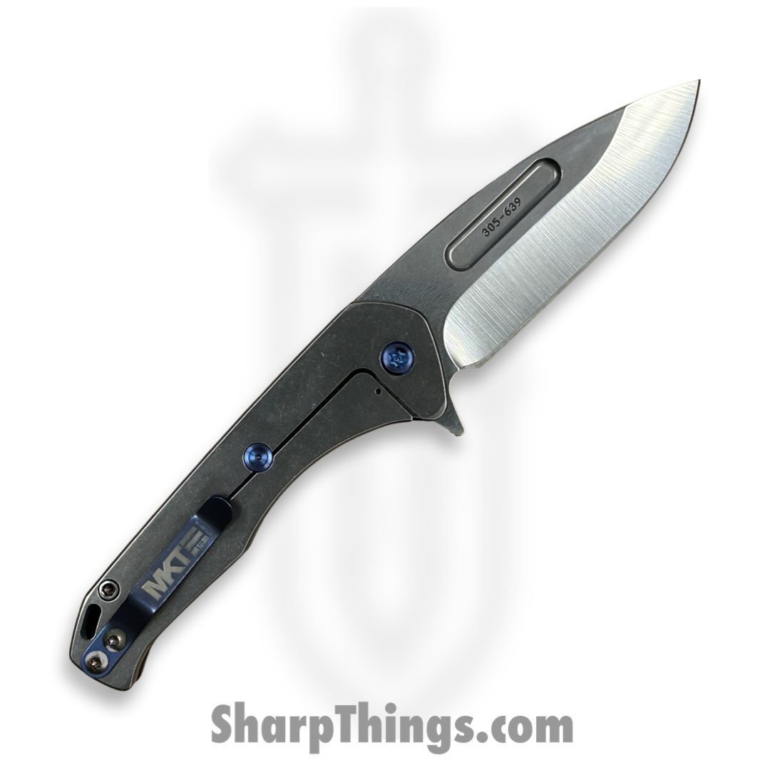 Medford Knife and Tool - MKFF2064TD-44TM-T2C2-Q4 - Praetorian Swift FL Flipper - Folding Knife - S45VN Tumbled Drop Point - Aluminum - Blue - Image 2