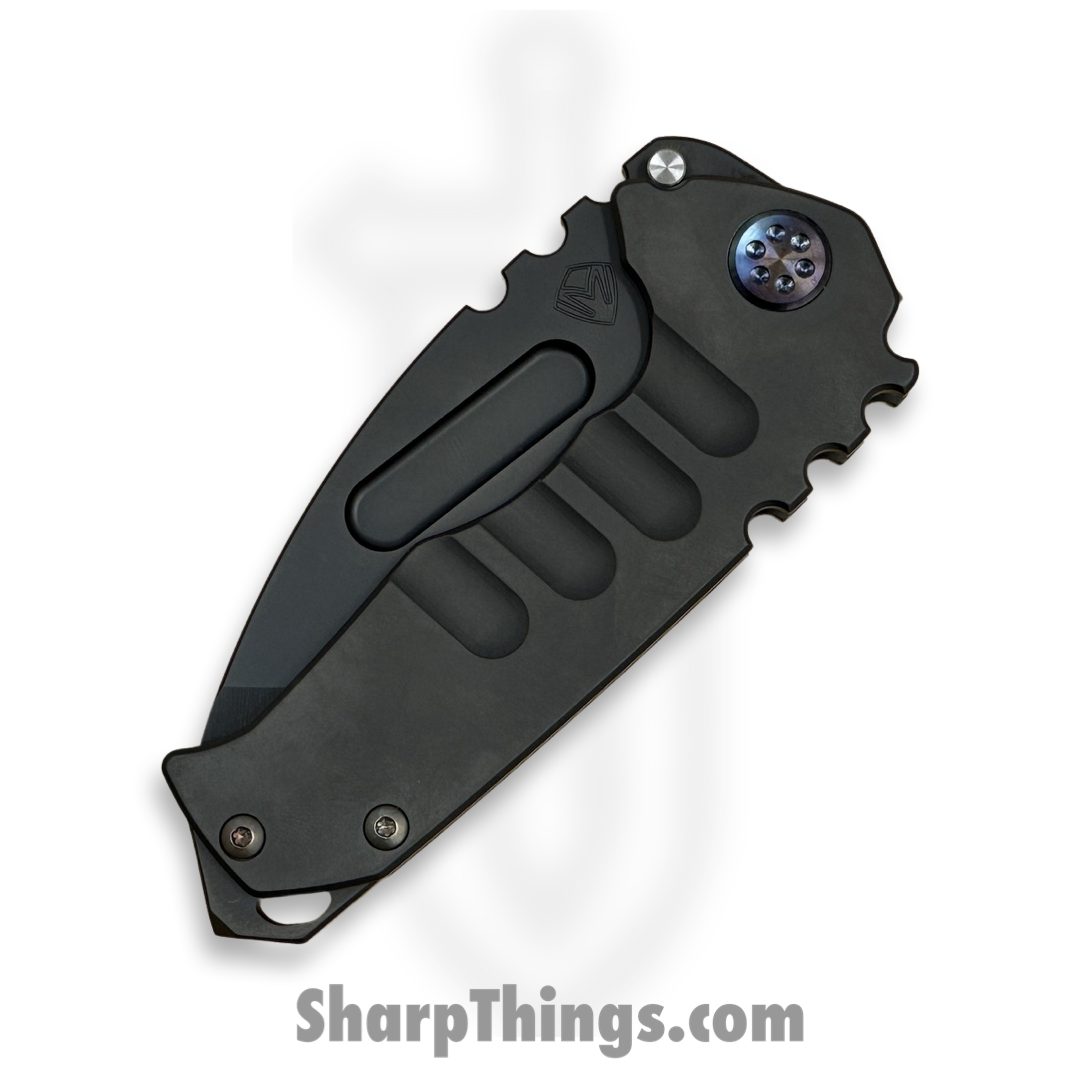 Medford Knife and Tool - MK0294PT-30PV-TFCF-BP - Genesis "T" - Folding Knife - S45VN PVD Tanto - PVD - Black - Image 3