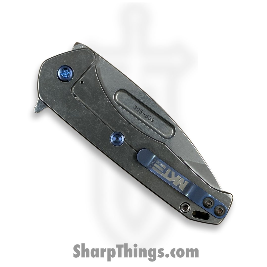 Medford Knife and Tool - MKFF2064TD-44TM-T2C2-Q4 - Praetorian Swift FL Flipper - Folding Knife - S45VN Tumbled Drop Point - Aluminum - Blue - Image 4