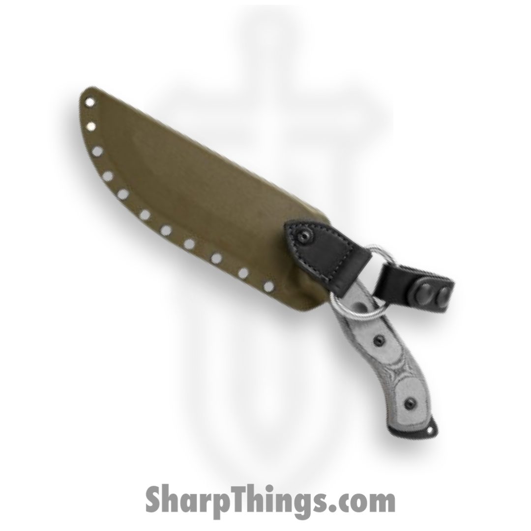 Tops - TPBKUK01 - Bushcrafter Kukuri - Fixed Blade Knife - 1095 Coated - Linen Micarta - Black - Image 4