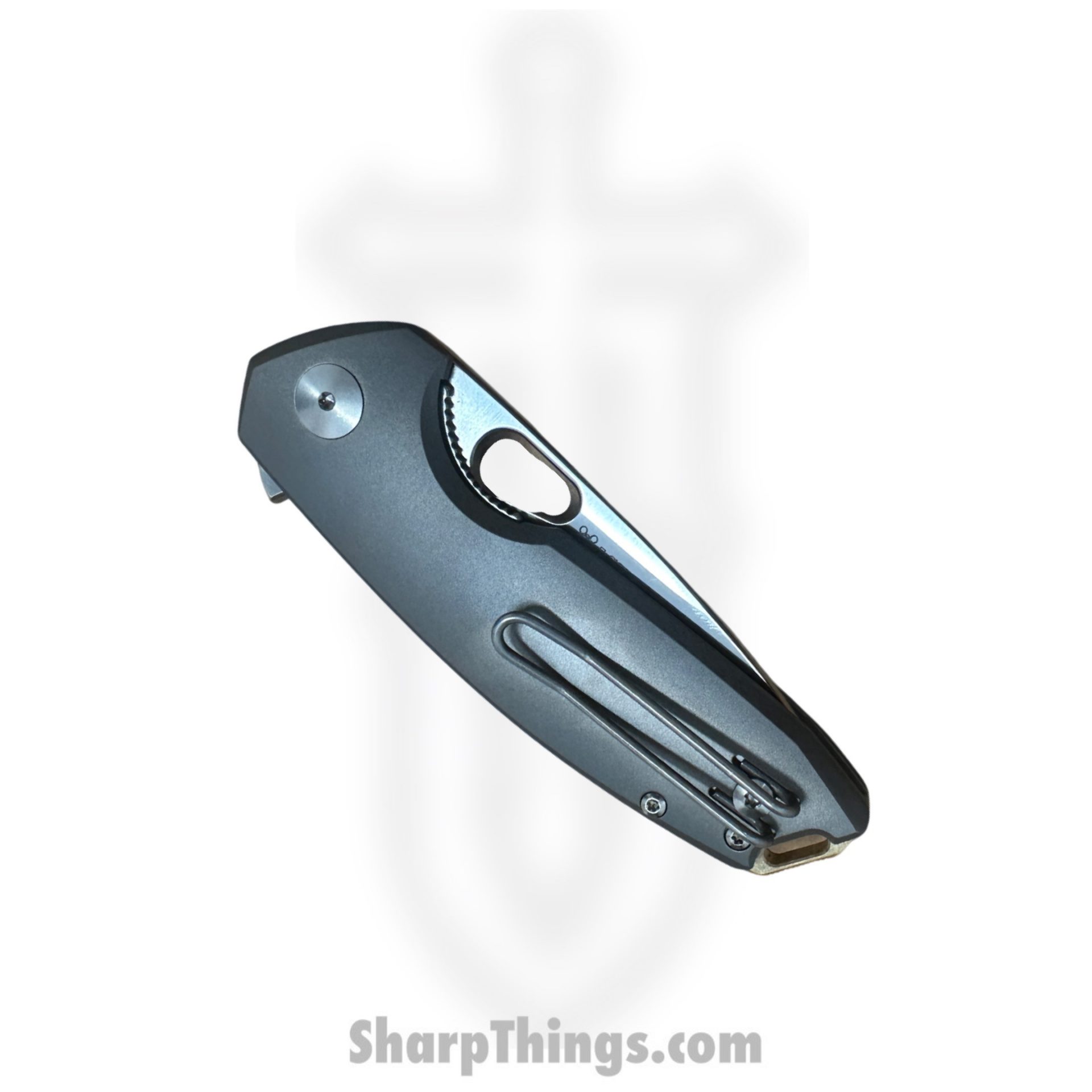 GiantMouse - TRIBECA-TITANIUM - Ace Tribeca - Folding Knife - Satin Magnacut Drop Point - Titanium - Grey - Image 4