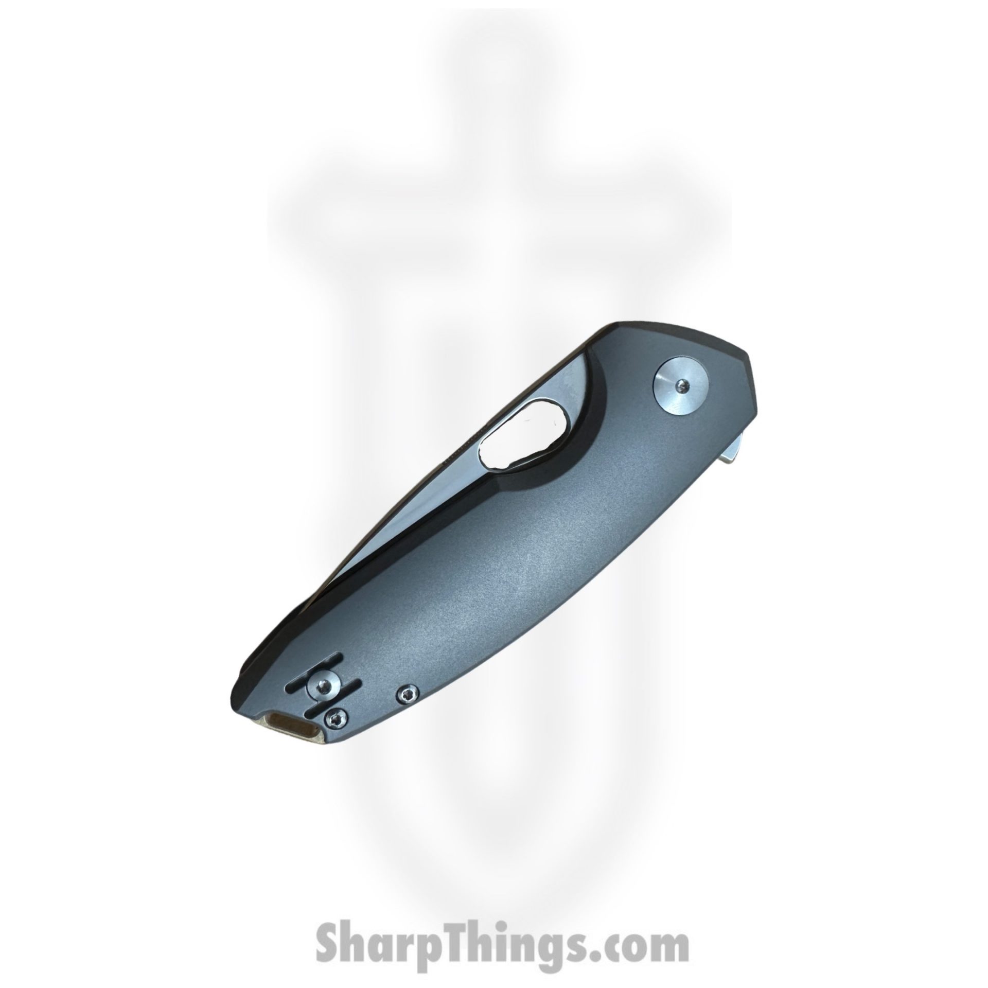 GiantMouse - TRIBECA-TITANIUM - Ace Tribeca - Folding Knife - Satin Magnacut Drop Point - Titanium - Grey - Image 3