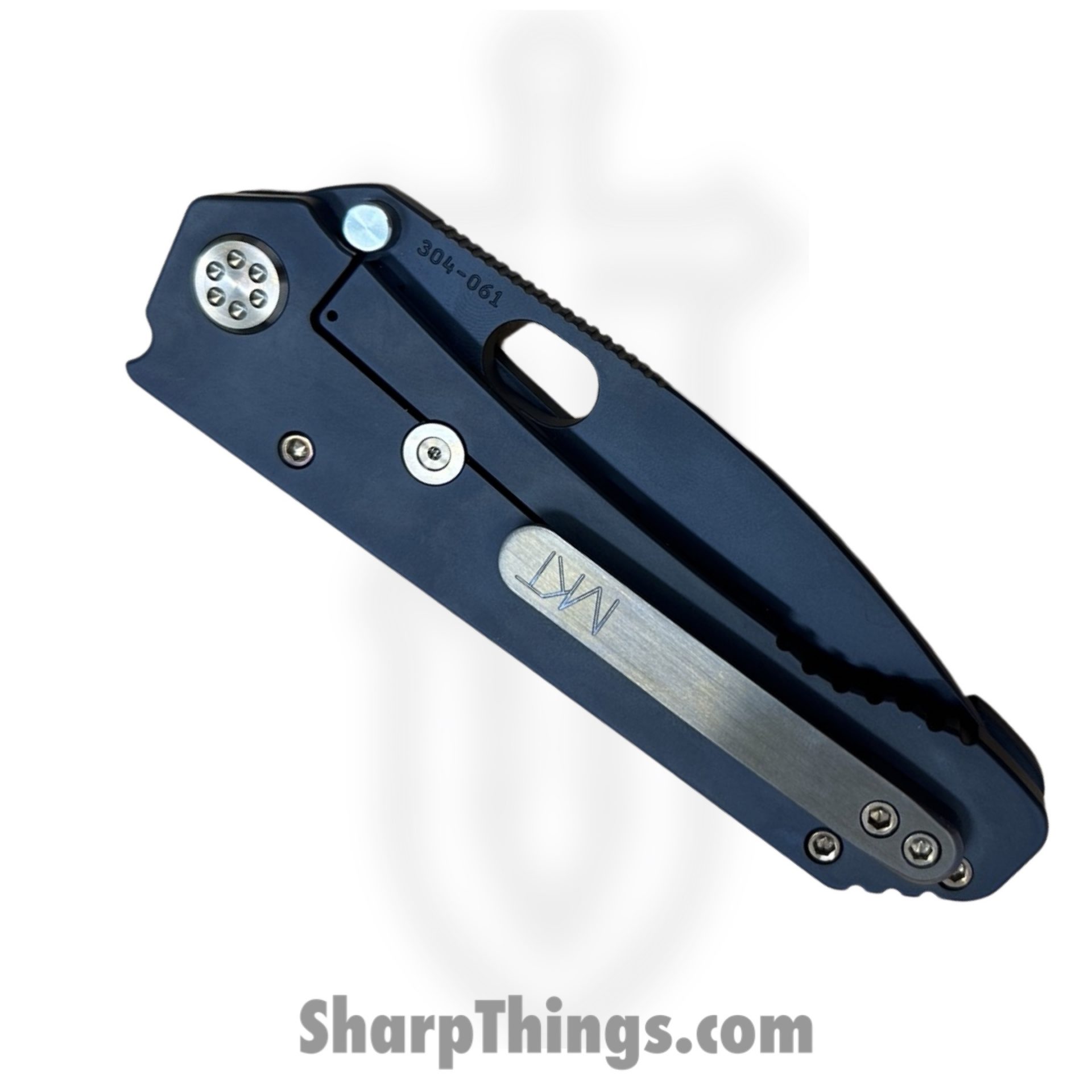 Medford Knife and Tool - MK002DPQ-30PV-T1C1-Q4 - 187 DP - Folding Knife - D2 Coated Drop Point - Titanium - PVD Bronze Molon Labe - Image 4