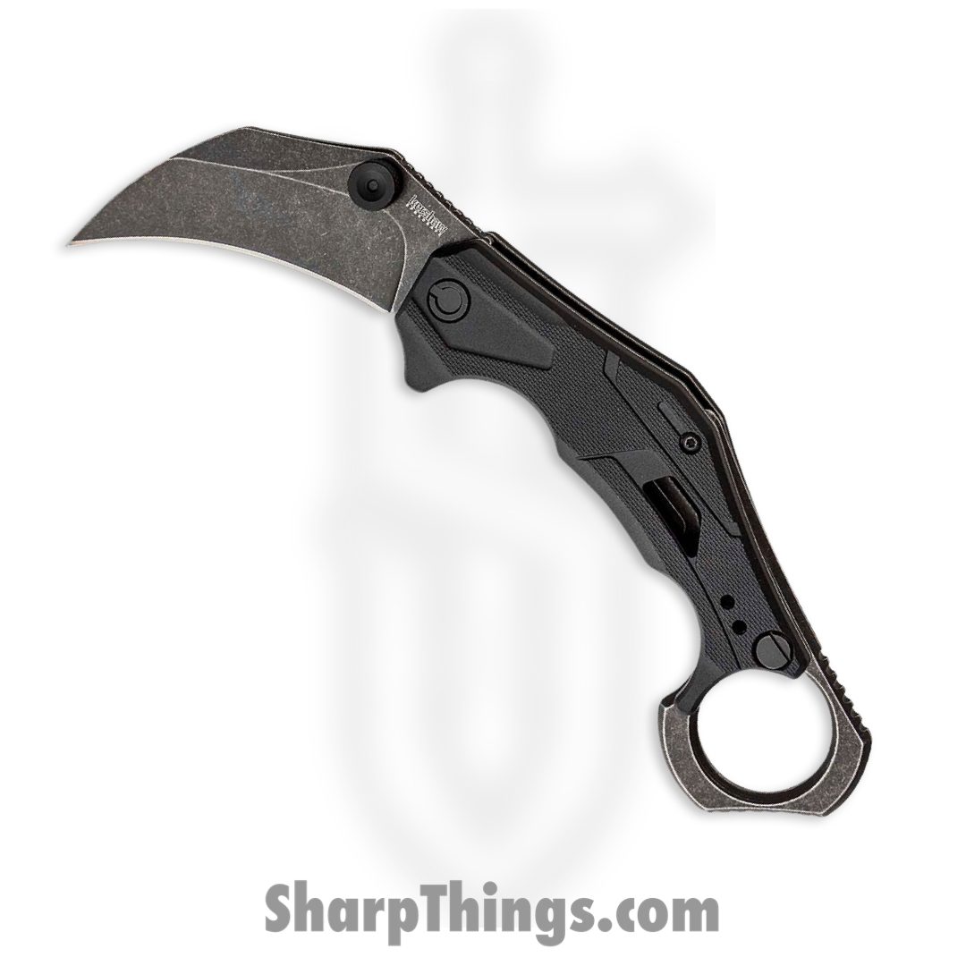 Kershaw - 2064 - Outlier - Folding Knife - 8Cr13MoV BlackWash™ Karambit - Glass Filled Nylon - Gray