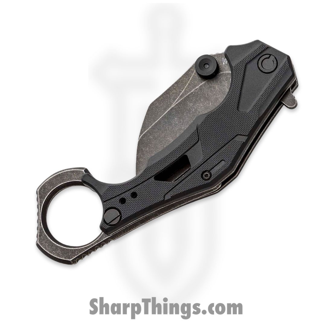 Kershaw - 2064 - Outlier - Folding Knife - 8Cr13MoV BlackWash™ Karambit - Glass Filled Nylon - Gray - Image 2