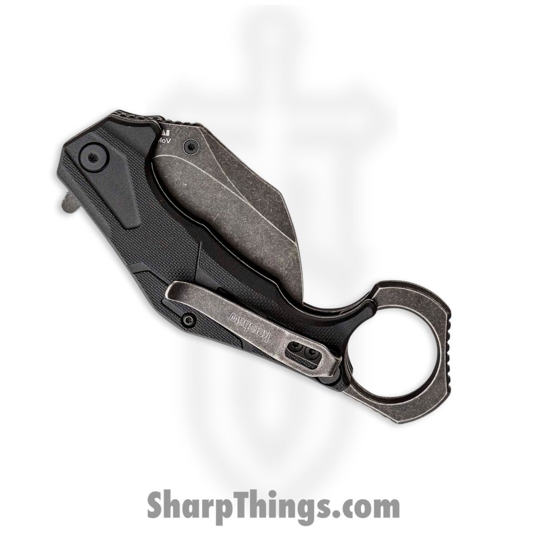 Kershaw - 2064 - Outlier - Folding Knife - 8Cr13MoV BlackWash™ Karambit - Glass Filled Nylon - Gray - Image 3