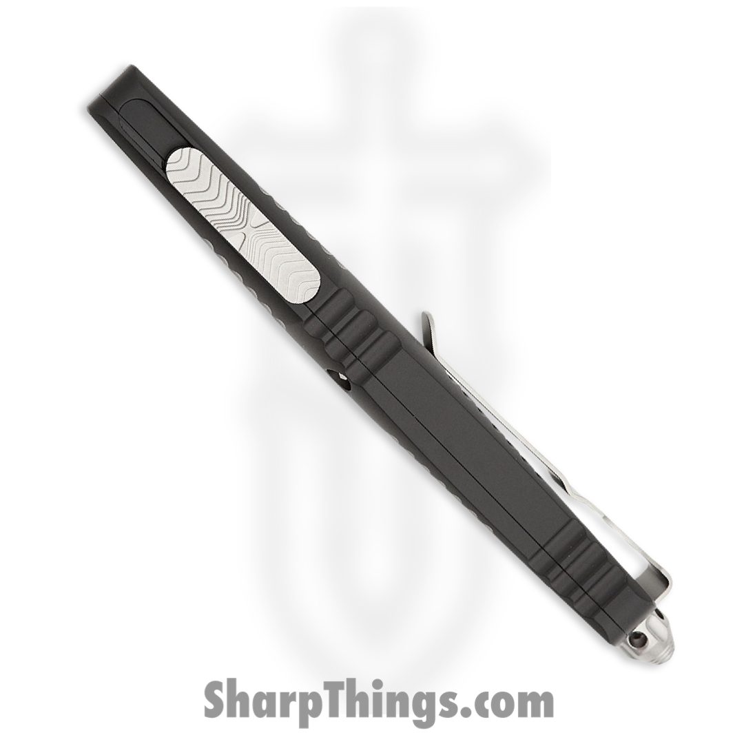 Microtech - 219W-10S - Combat Troodon - OTF Auto - Stonewash Wharncliffe - 6061 T6 Aluminum - Black - Image 5