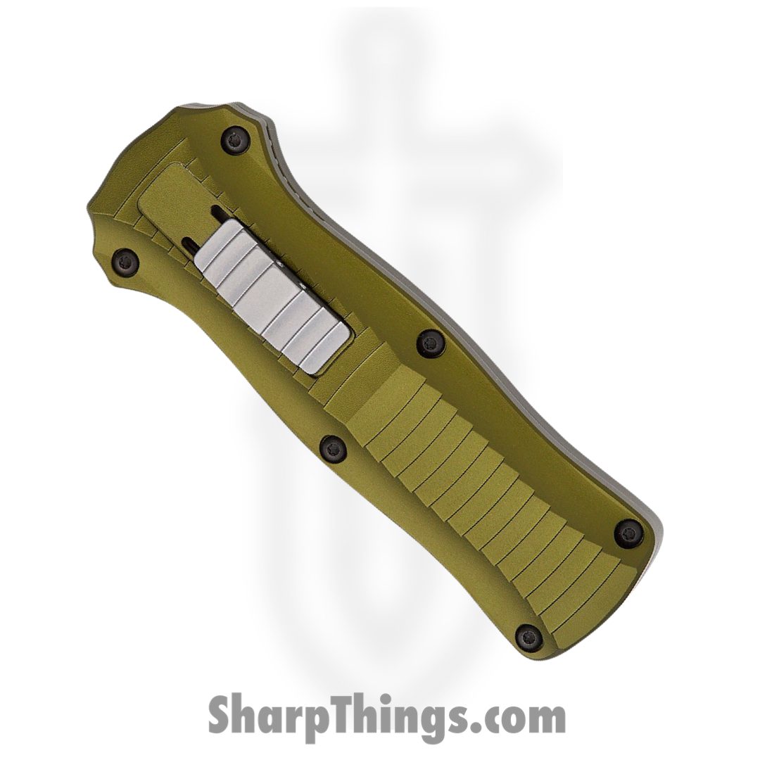 Benchmade - 3350-2302 - Mini Infidel Limited Edition - OTF Auto - CPM S30V Stonewash Double Edge - 6061-T6 Aluminum - Woodland Green - Image 3