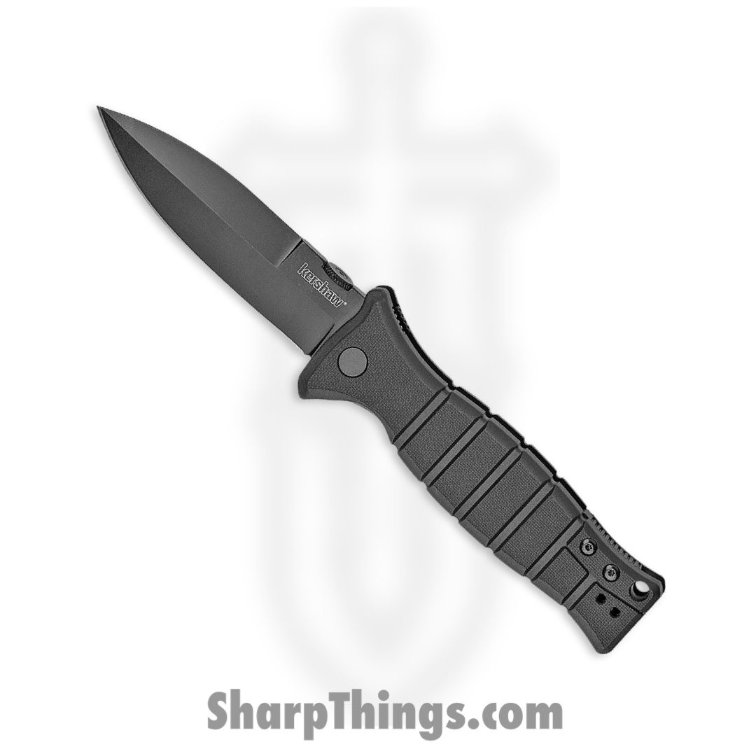 Kershaw - 3425 - XCOM - Folding Knife - 8Cr13MoV Coated Spear Point - Glass Filled Nylon - Black
