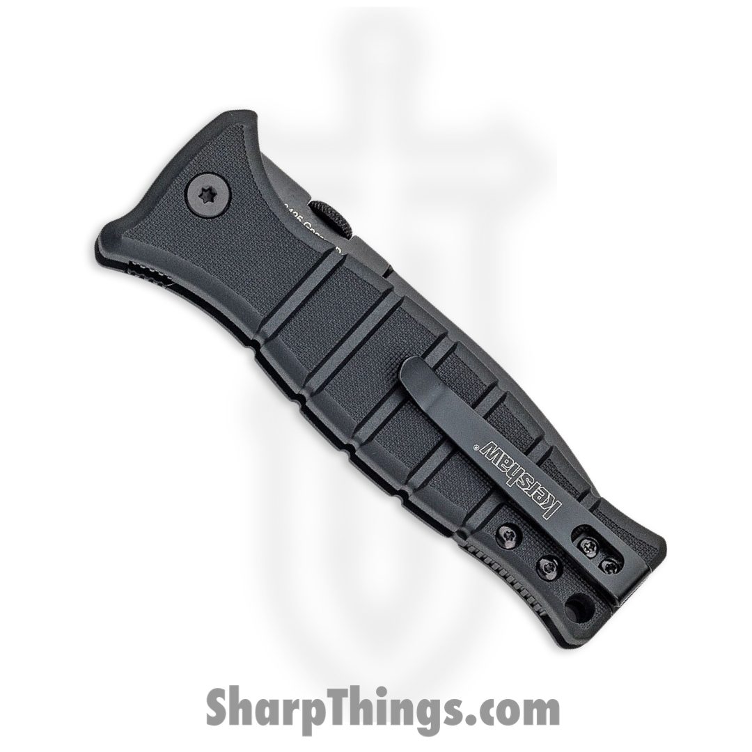 Kershaw - 3425 - XCOM - Folding Knife - 8Cr13MoV Coated Spear Point - Glass Filled Nylon - Black - Image 3