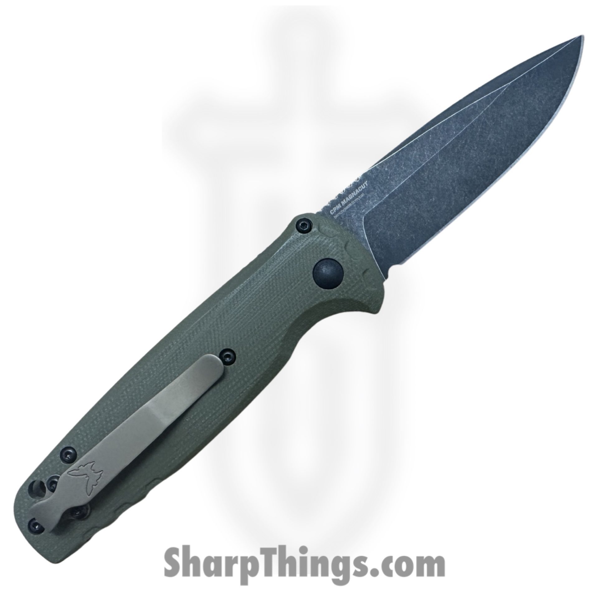 Benchmade - 4300BK-02 - Composite Lite (CLA) - Automatic Knife - CPM Magnacut DLC Drop Point - G10 - OD Green - Image 4
