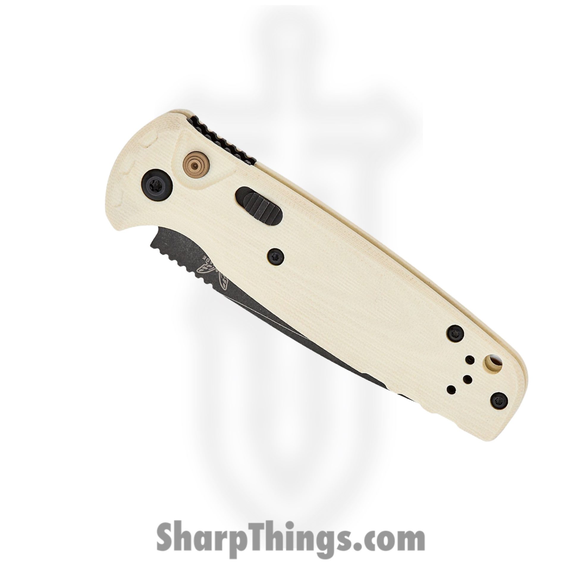 Benchmade - 4300BK-03 - Composite Lite (CLA) - Automatic Knife - CPM Magnacut DLC Drop Point - G10 - Ivory - Image 3