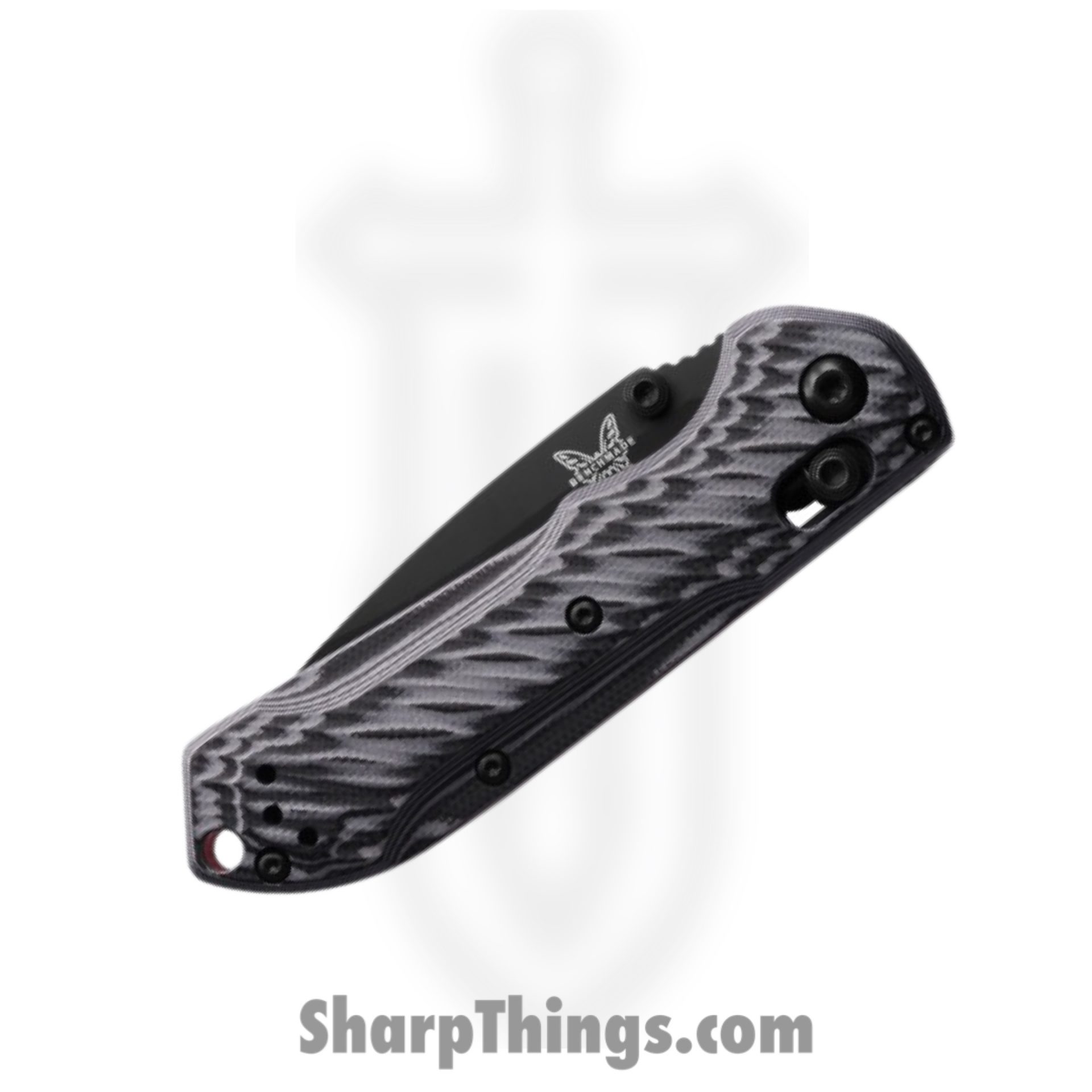 Benchmade - 565BK-02 - Mini Freek - Folding Knife - CPM M4 DLC Drop Point - G10 - Black, Gray, Red - Image 3