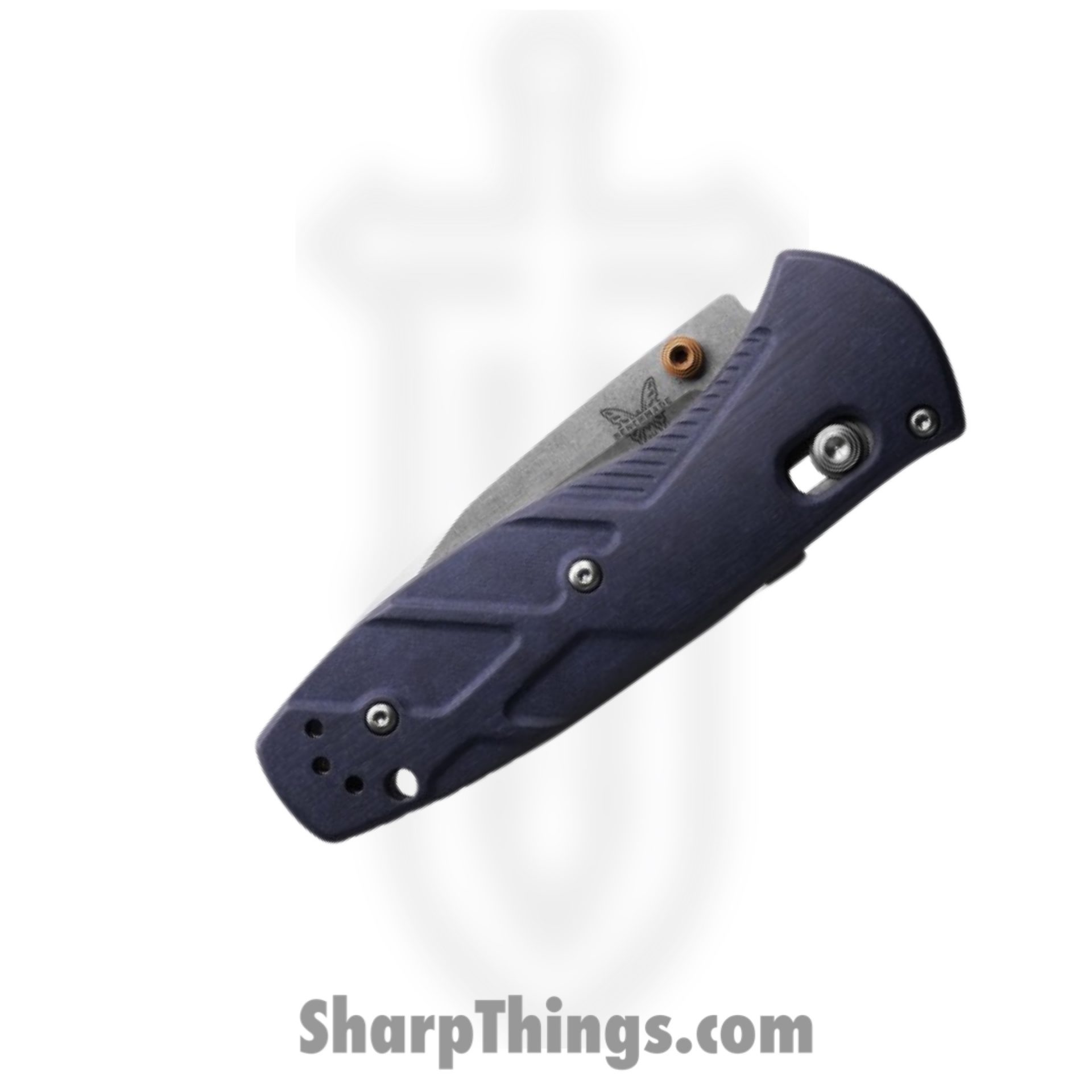 Benchmade - 585-03 - Mini Barrage - Assisted Open Knife - CPM-S30V Satin Drop Point - Valox - Blue Canyon - Image 4