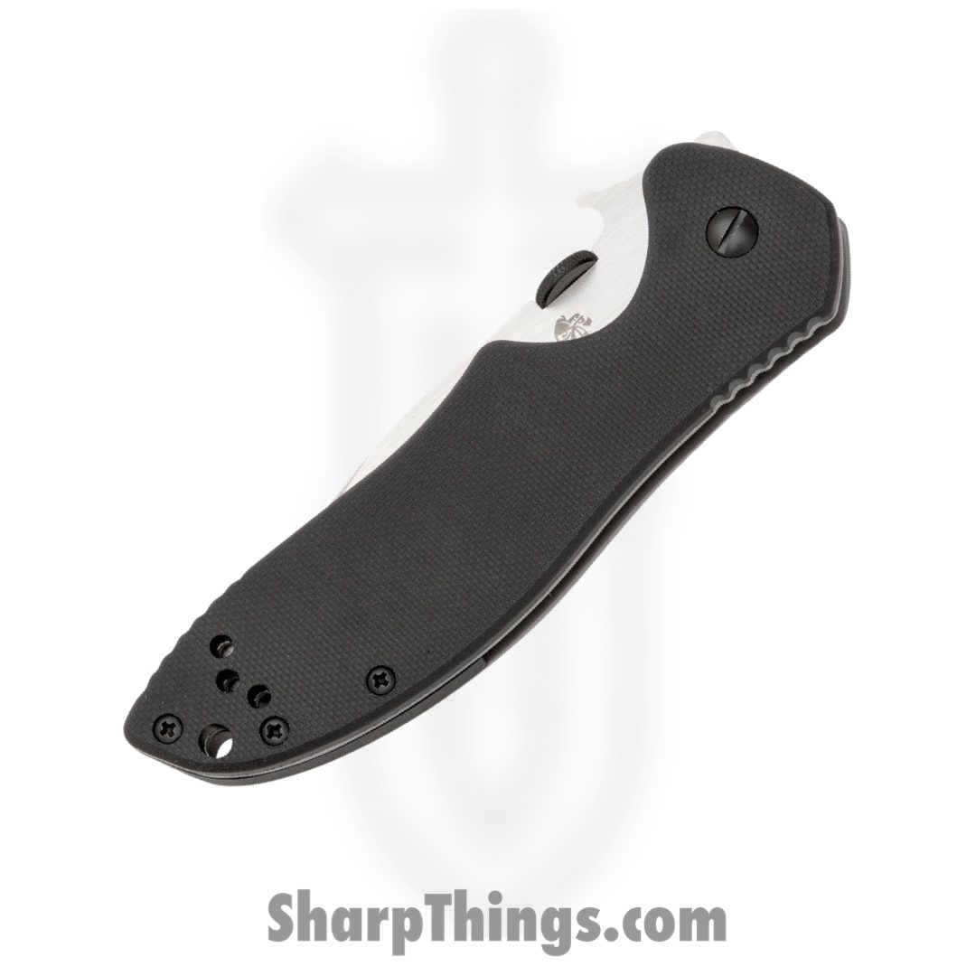 Kershaw - 6034D2 - CQC-6K D2 - Folding Knife - D2 Stonewash Drop Point - G10 410 Stainless Steel - Black - Image 2
