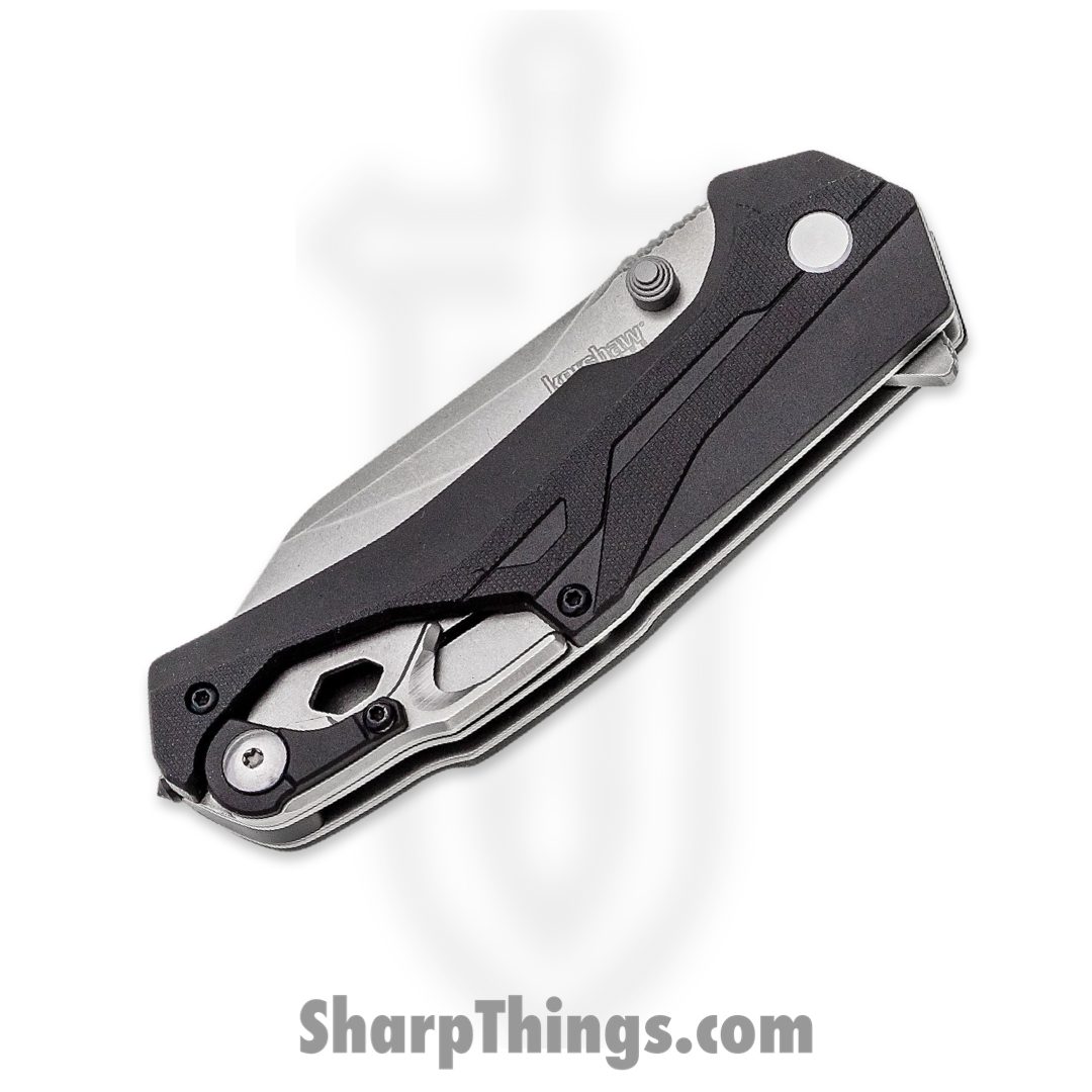Kershaw - 8655 - Drivetrain - Folding Knife - D2 Stonewash Clip Point - Glass Filled Nylon - Black - Image 2